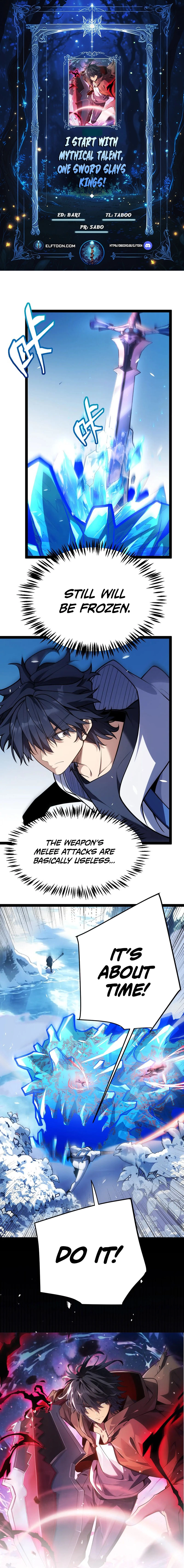 I started with the mythical talent, killing gods with one sword! Chapter 38 page 1 - 