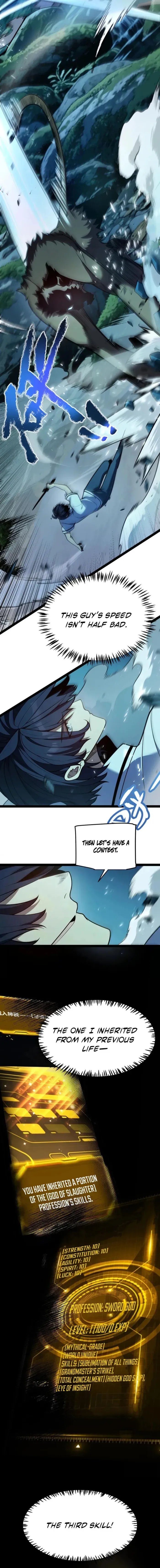 I started with the mythical talent, killing gods with one sword! Chapter 5 page 10 - 