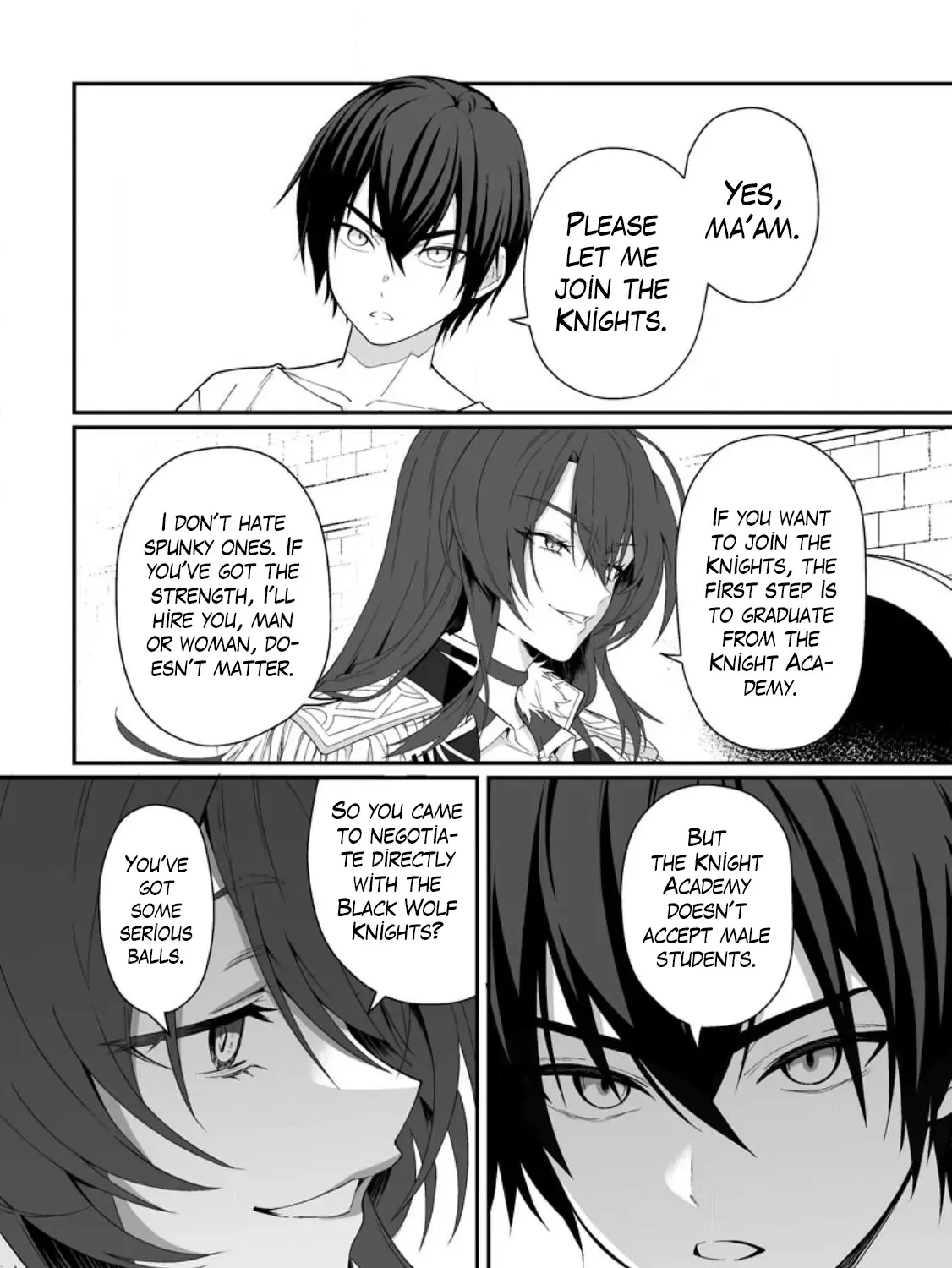 I, the Only Male Knight in a Chastity-Reversed World, Entered the Female Knight Academy and Was Treated as a Hero for Some Reason: Unrivaled in the Harem with My Unequaled Skills Chapter 1 page 21 - 