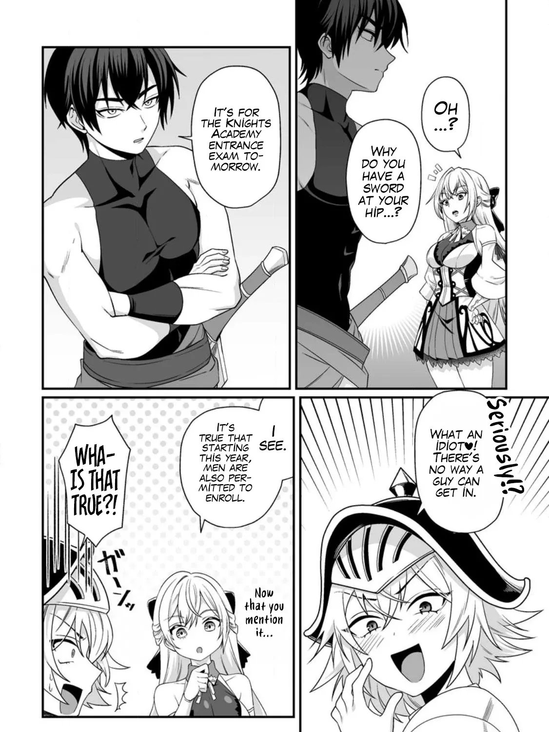 I, the Only Male Knight in a Chastity-Reversed World, Entered the Female Knight Academy and Was Treated as a Hero for Some Reason: Unrivaled in the Harem with My Unequaled Skills Chapter 2 page 23 - 