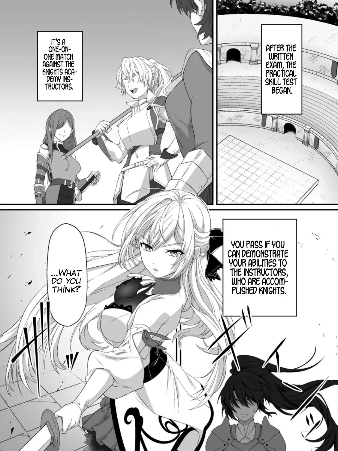 I, the Only Male Knight in a Chastity-Reversed World, Entered the Female Knight Academy and Was Treated as a Hero for Some Reason: Unrivaled in the Harem with My Unequaled Skills Chapter 2 page 43 - 