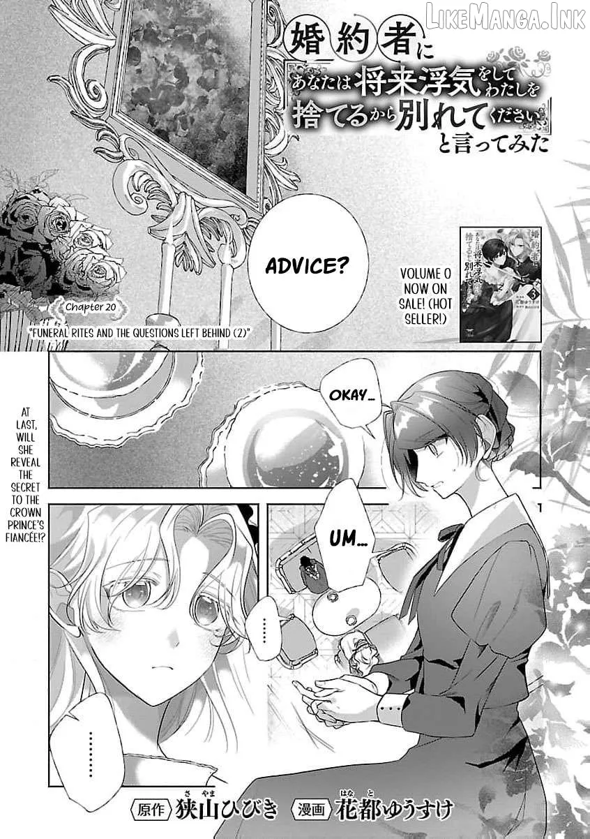 I Told My Fiancé: ‘You’ll Cheat on Me and Abandon Me in the Future, So Let’s Break Up’ Chapter 20 page 4 - 
