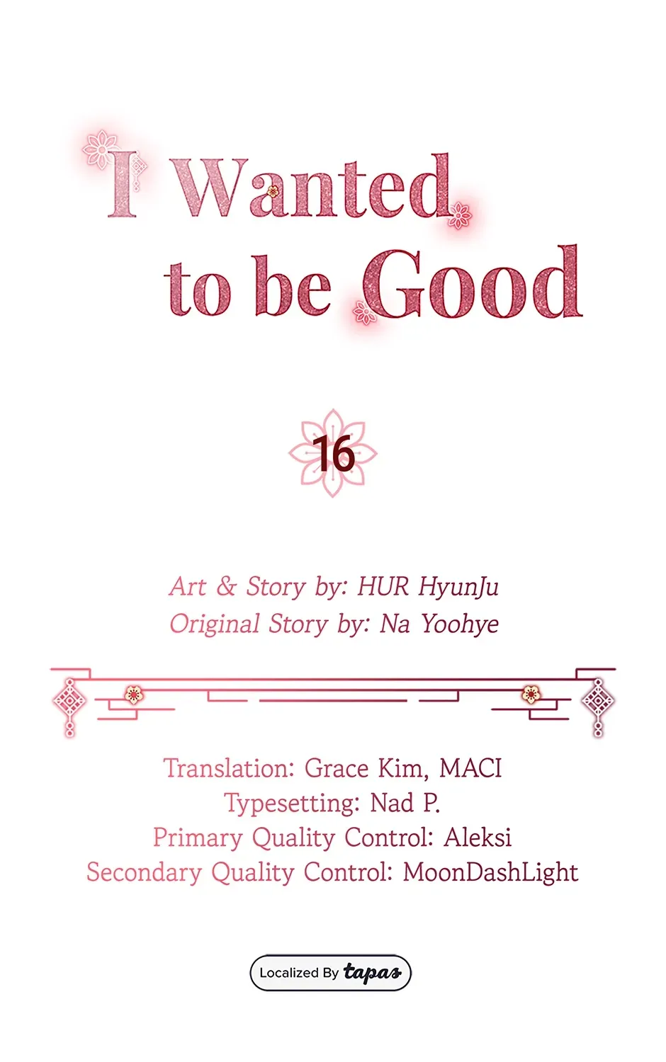 I Wanted to be Good Chapter 16 page 1 - 