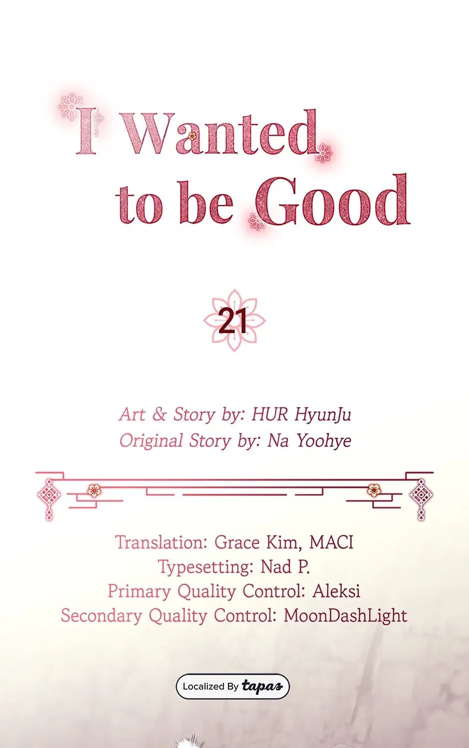 I Wanted to be Good Chapter 21 page 1 - 