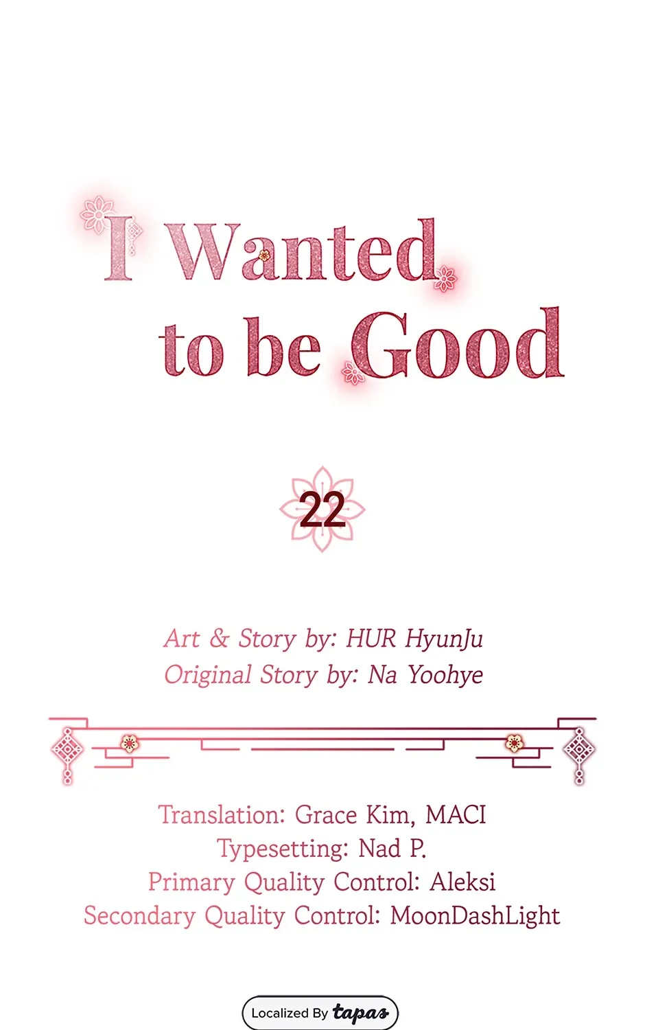 I Wanted to be Good Chapter 22 page 1 - 