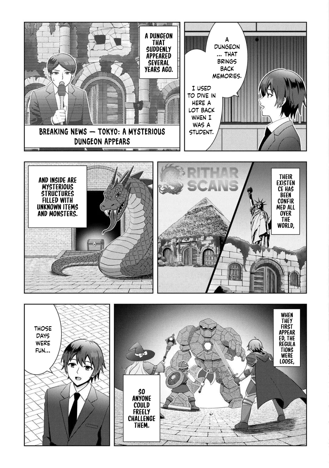 I Was Just Doing Overtime Service At The Dungeon, But I Ended Up Pretending To Be A Wandering S-Rank Explorer Chapter 1 page 7 - 