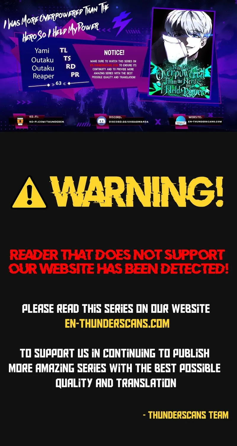 I Was More Overpowered Than the Hero, so I Hid My Power! Chapter 63 page 1 - 