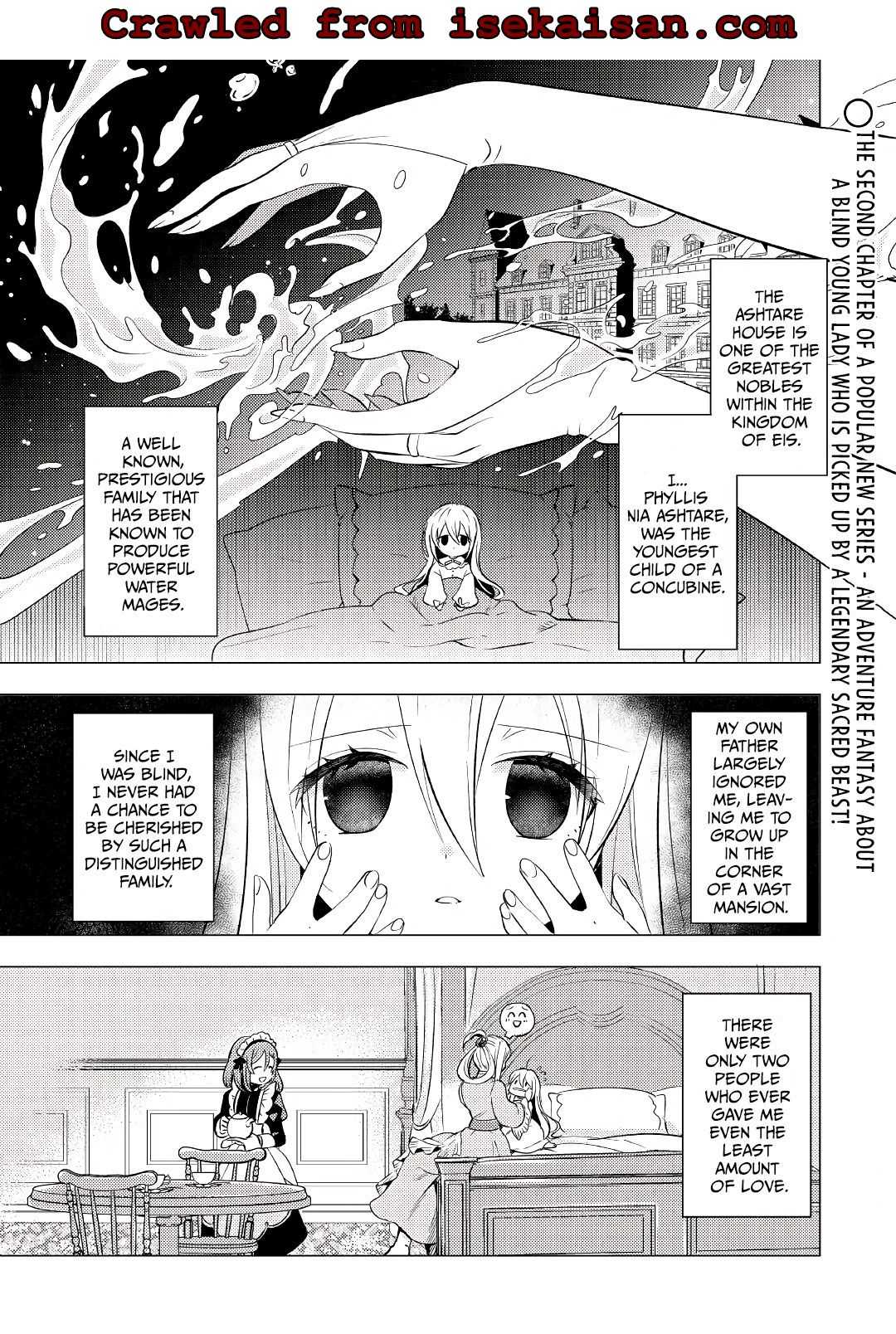 I was reincarnated as a blind girl – I rely on my previous life’s memories and magic to survive. Chapter 2 page 2 - 