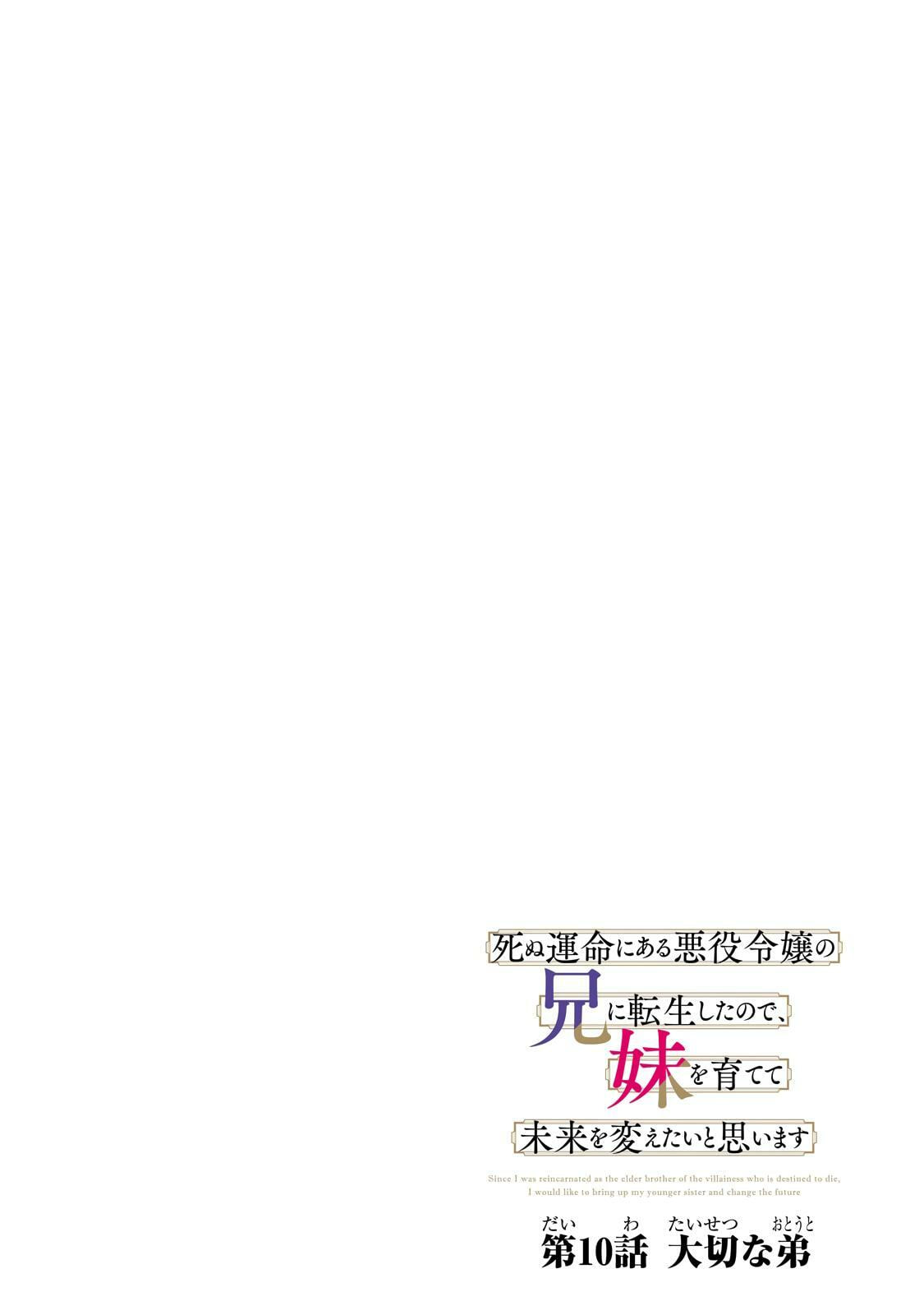 I Was Reincarnated As The Older Brother Of A Villainess Destined to Die, So I Want To Change The Future By Raising My Younger Sister With My Own Hands ~I Am The Strongest In The World, But My Little Sister Must Be The Cutest In The World~ Chapter 10 page 4 - 