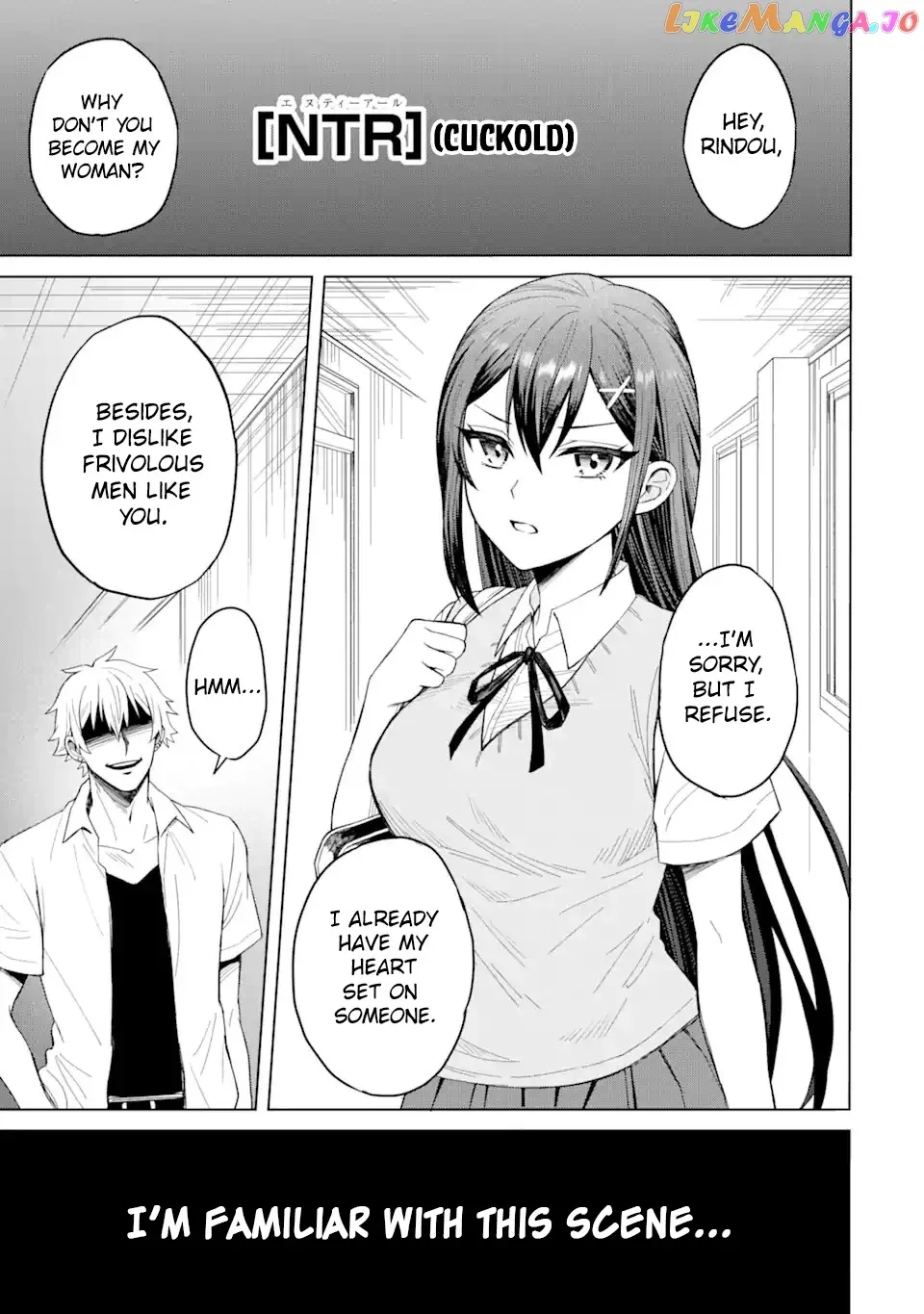 I Was Reincarnated As The Scumbag From a Netorare Manga, But The Heroine is Coming On To Me Chapter 1 page 1 - 