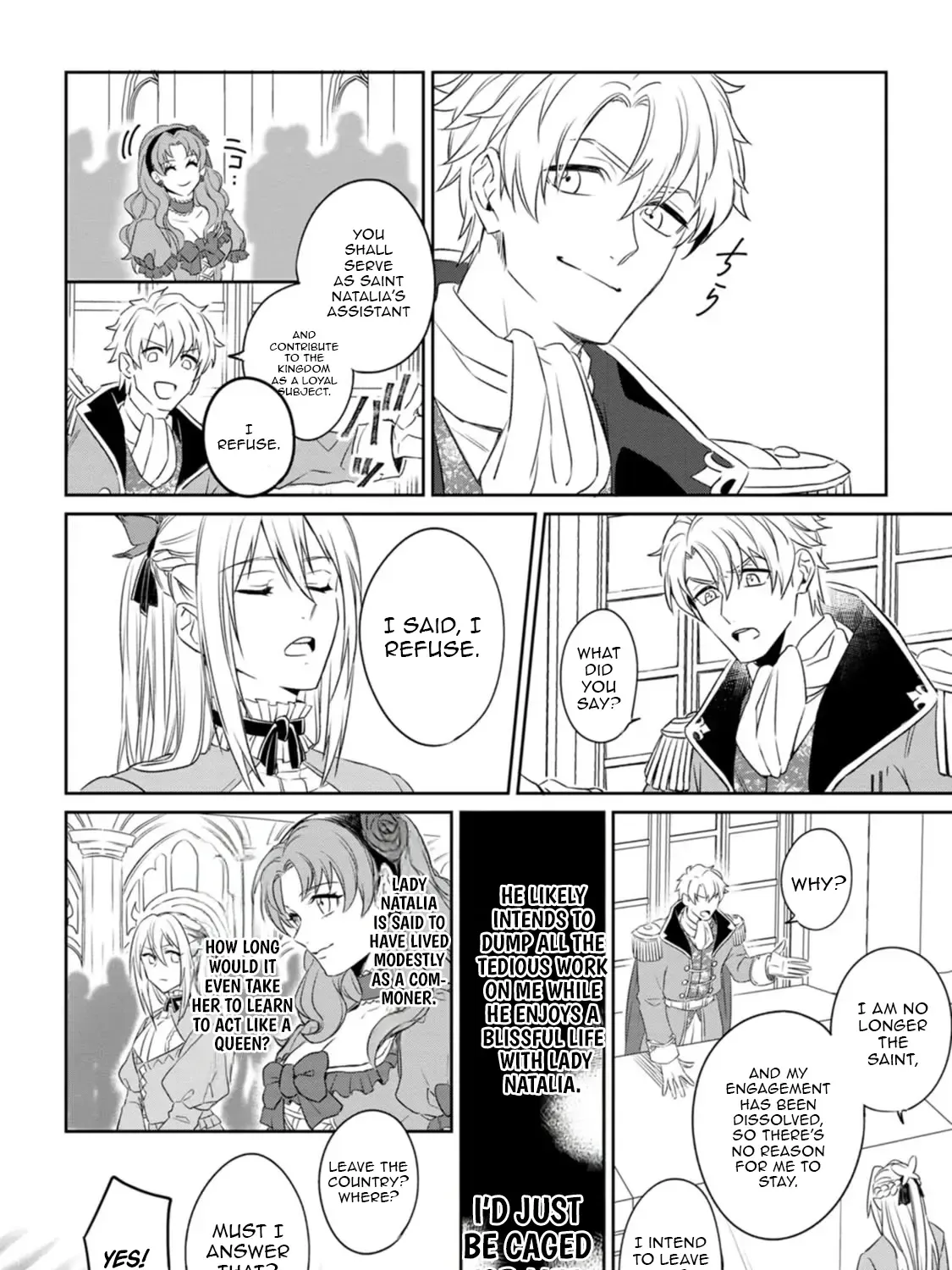 I Was Supposed to Become Queen, but I Had to Flee Once I Was Accused of Being a Fake Saint. Even So, the Crown Prince Adored Me, so I Hope for Their Happiness. Chapter 1 page 19 - 