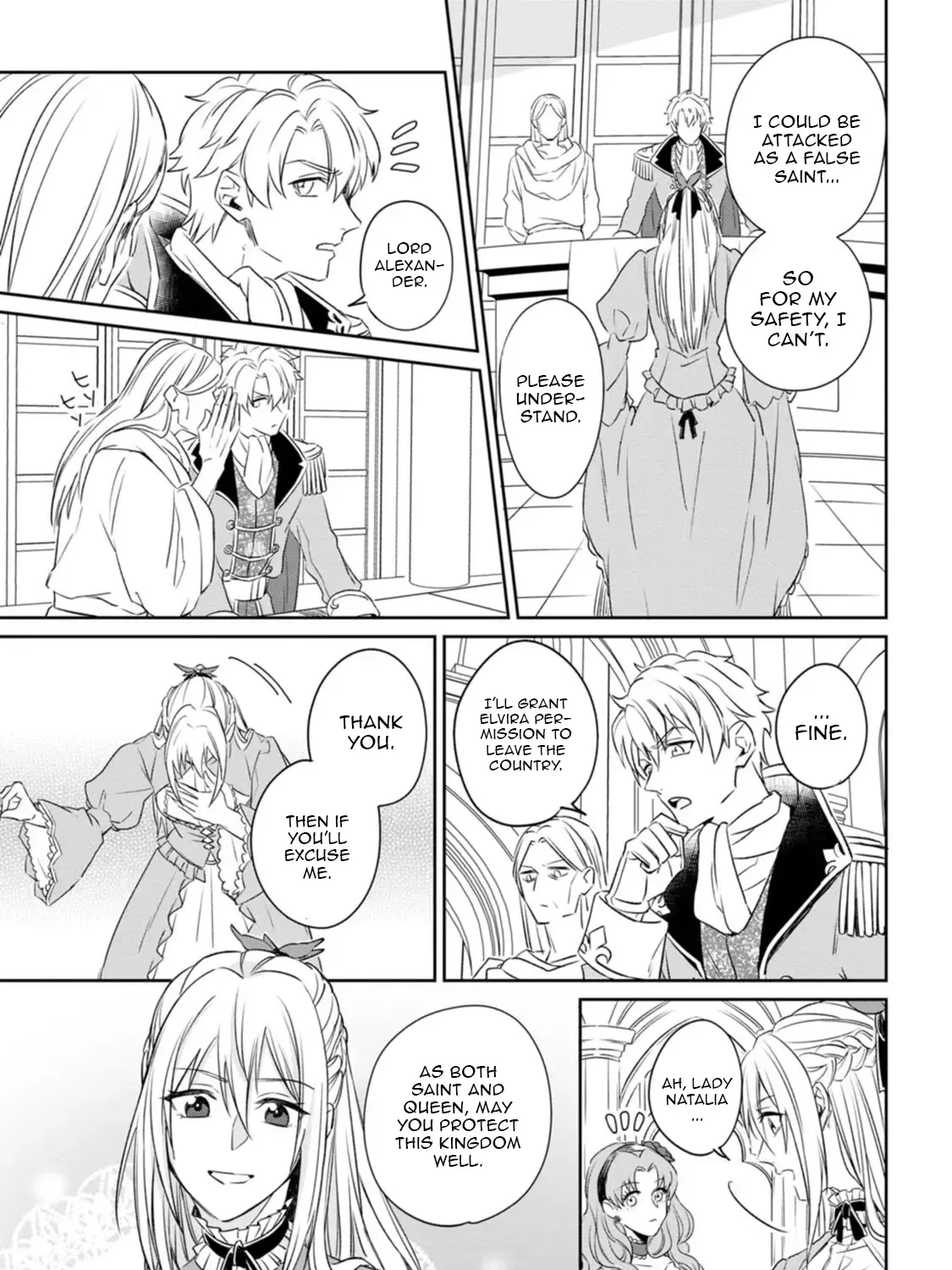 I Was Supposed to Become Queen, but I Had to Flee Once I Was Accused of Being a Fake Saint. Even So, the Crown Prince Adored Me, so I Hope for Their Happiness. Chapter 1 page 21 - 