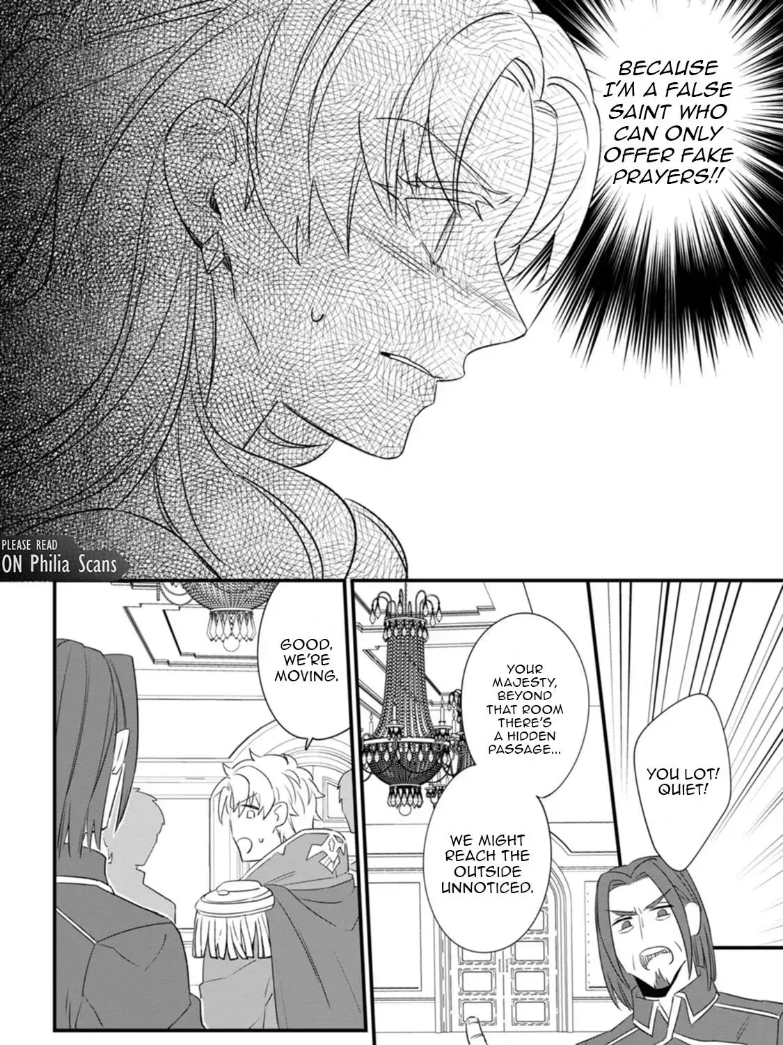 I Was Supposed to Become Queen, but I Had to Flee Once I Was Accused of Being a Fake Saint. Even So, the Crown Prince Adored Me, so I Hope for Their Happiness. Chapter 14 page 54 - 