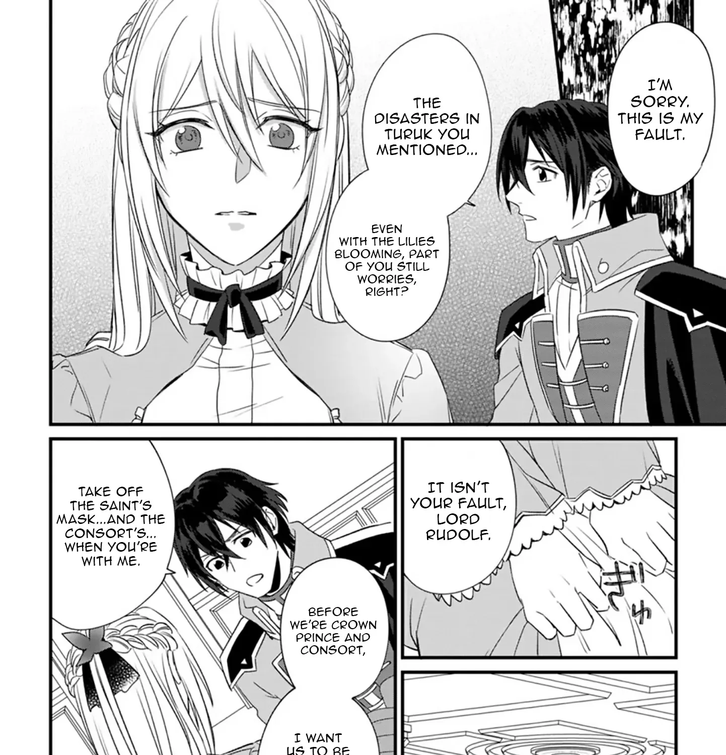 I Was Supposed to Become Queen, but I Had to Flee Once I Was Accused of Being a Fake Saint. Even So, the Crown Prince Adored Me, so I Hope for Their Happiness. Chapter 4 page 48 - 