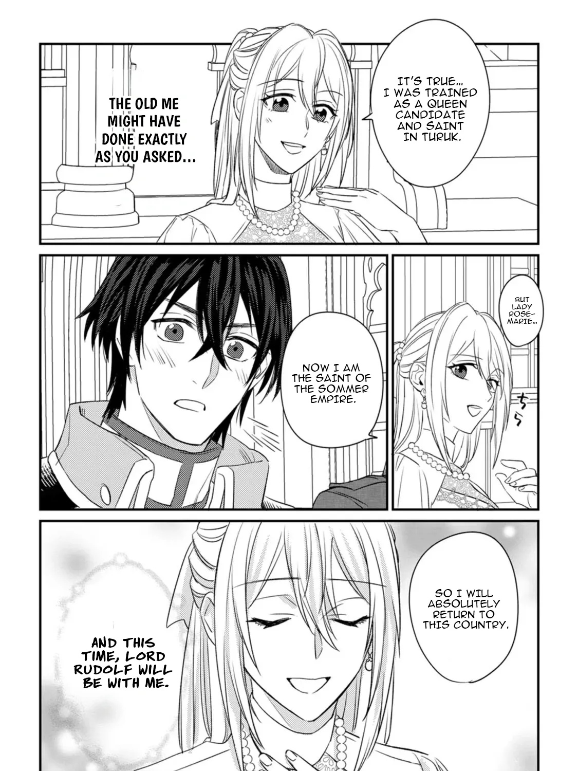 I Was Supposed to Become Queen, but I Had to Flee Once I Was Accused of Being a Fake Saint. Even So, the Crown Prince Adored Me, so I Hope for Their Happiness. Chapter 5 page 59 - 