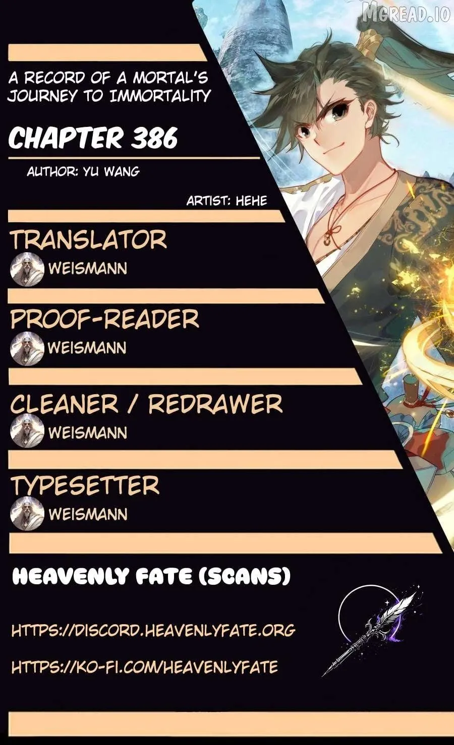 I Will Become an Immortal Chapter 386 page 1 - 