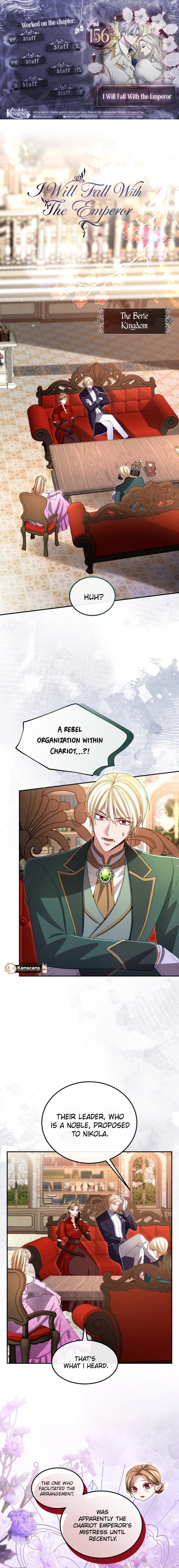‏I Will Fall With the Emperor Chapter 156 page 1 - 