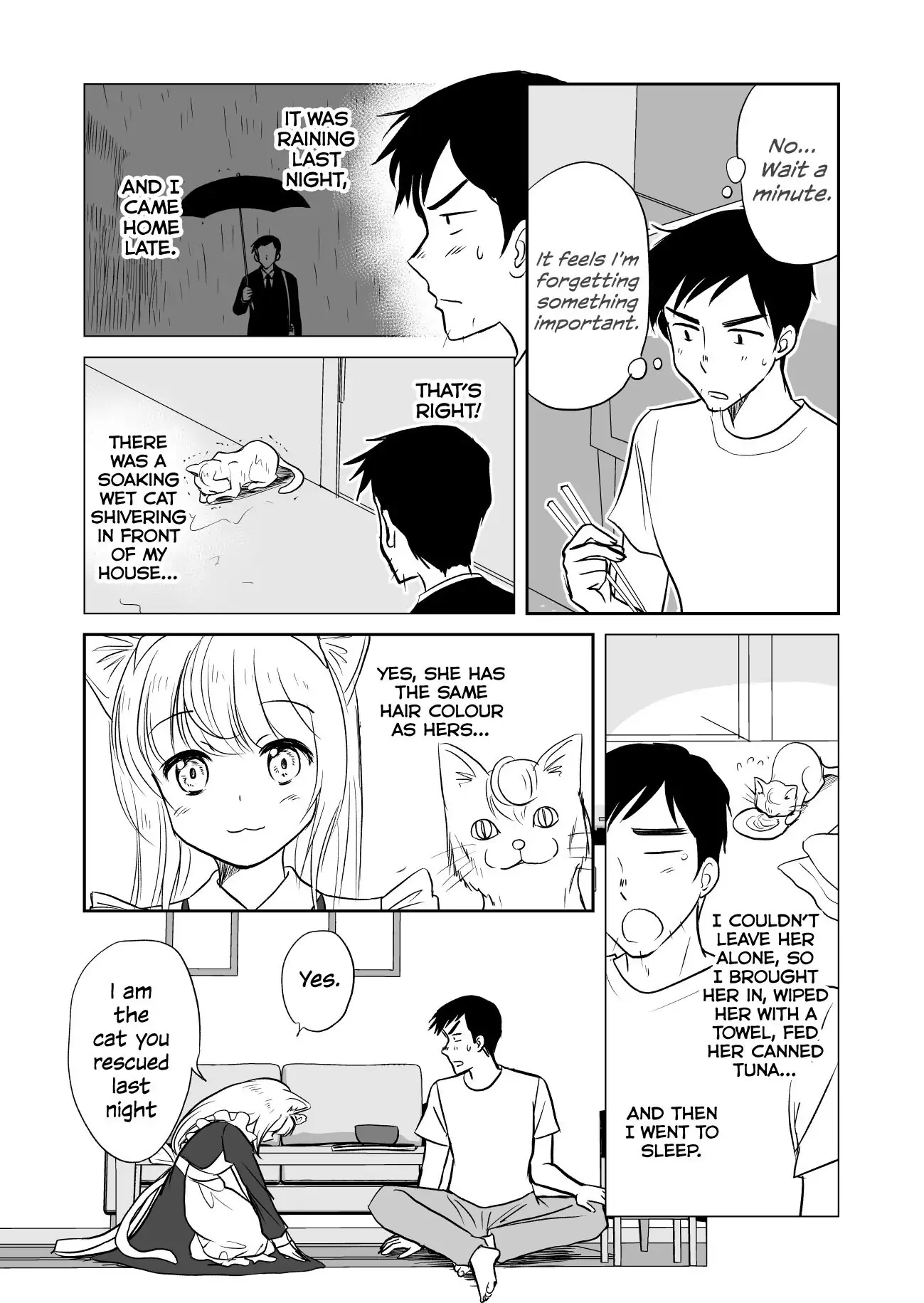 I Woke Up This Morning to Find a Blonde Cat-Eared Maid Standing In My Kitchen Chapter 0 page 3 - 