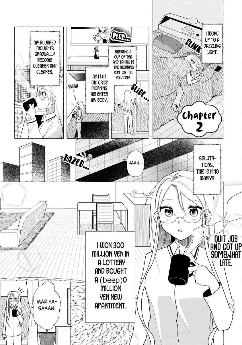 I Won 300 Million Yen in a Lottery so I Started Raising a Freeloader Pretty Girl Chapter 2 page 1 - 