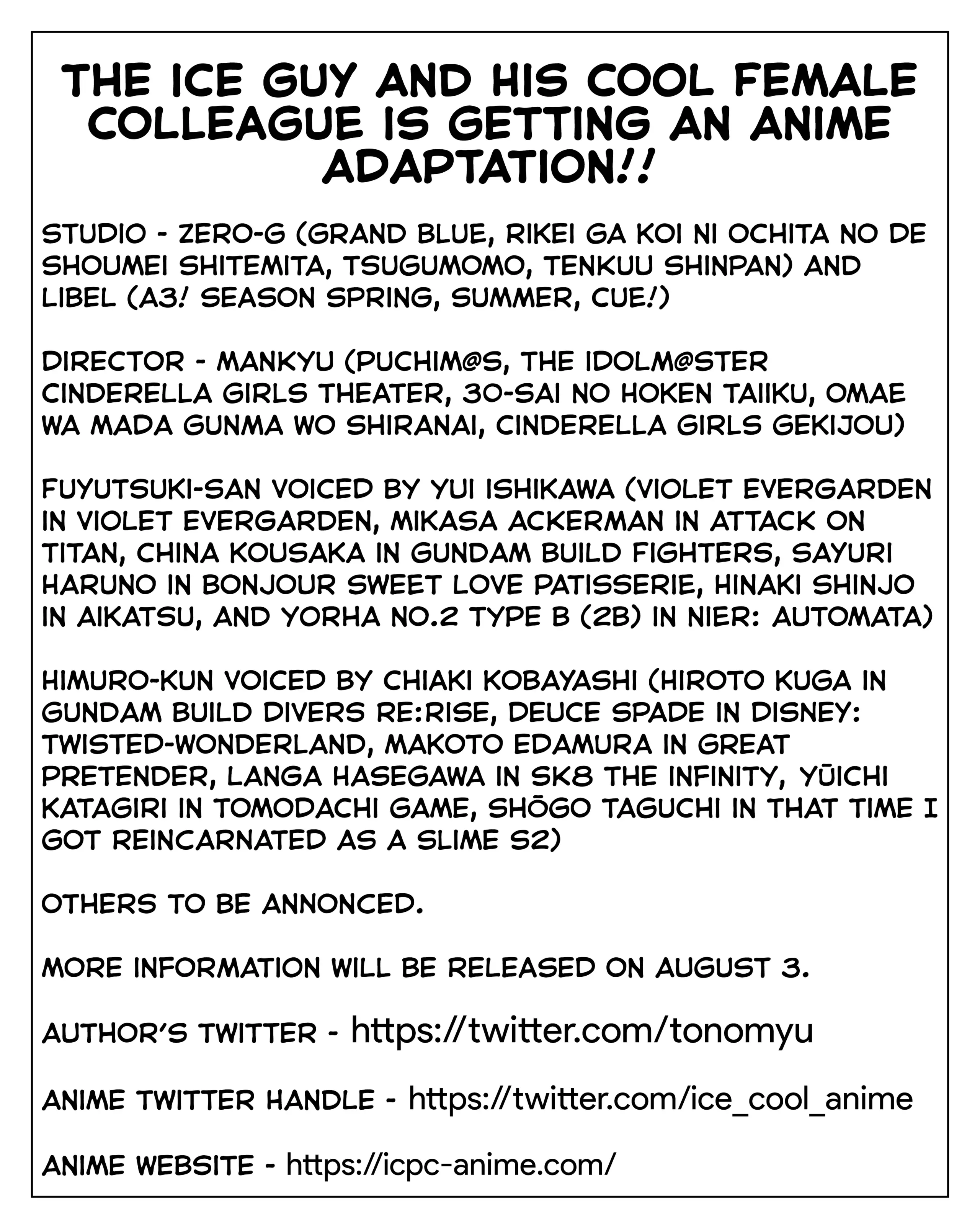 Ice Guy and the Cool Female Colleague Chapter 25.1 page 1 - 