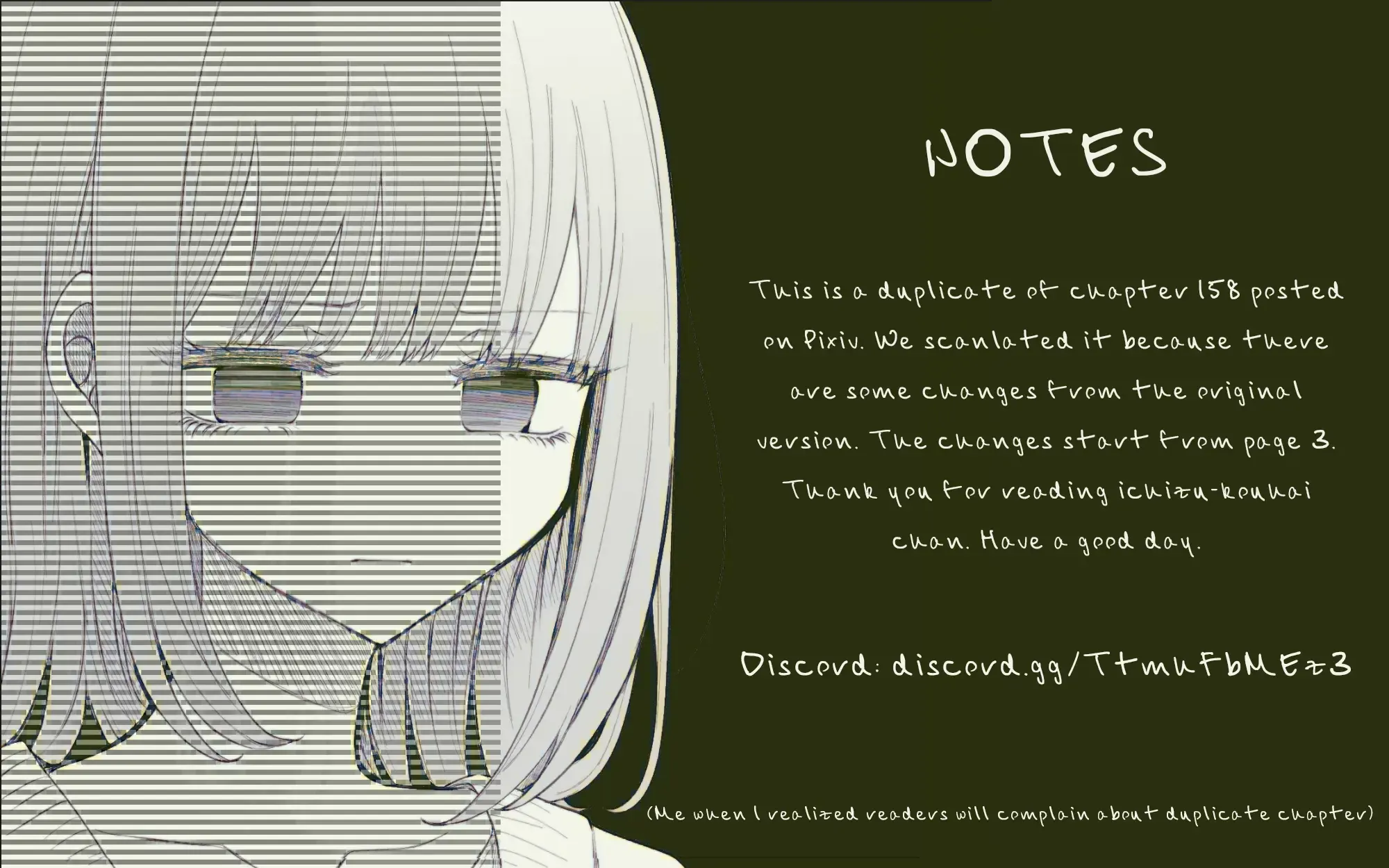 Ichizu de Bitch na Kouhai Chapter 158.5 page 1 - 