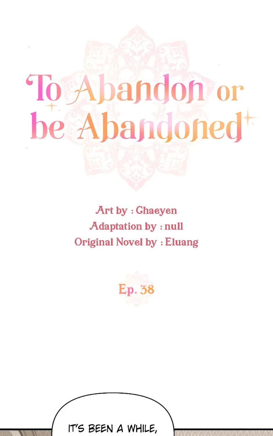 I’d Rather Abandon Than Be Abandoned Chapter 38 page 1 - 