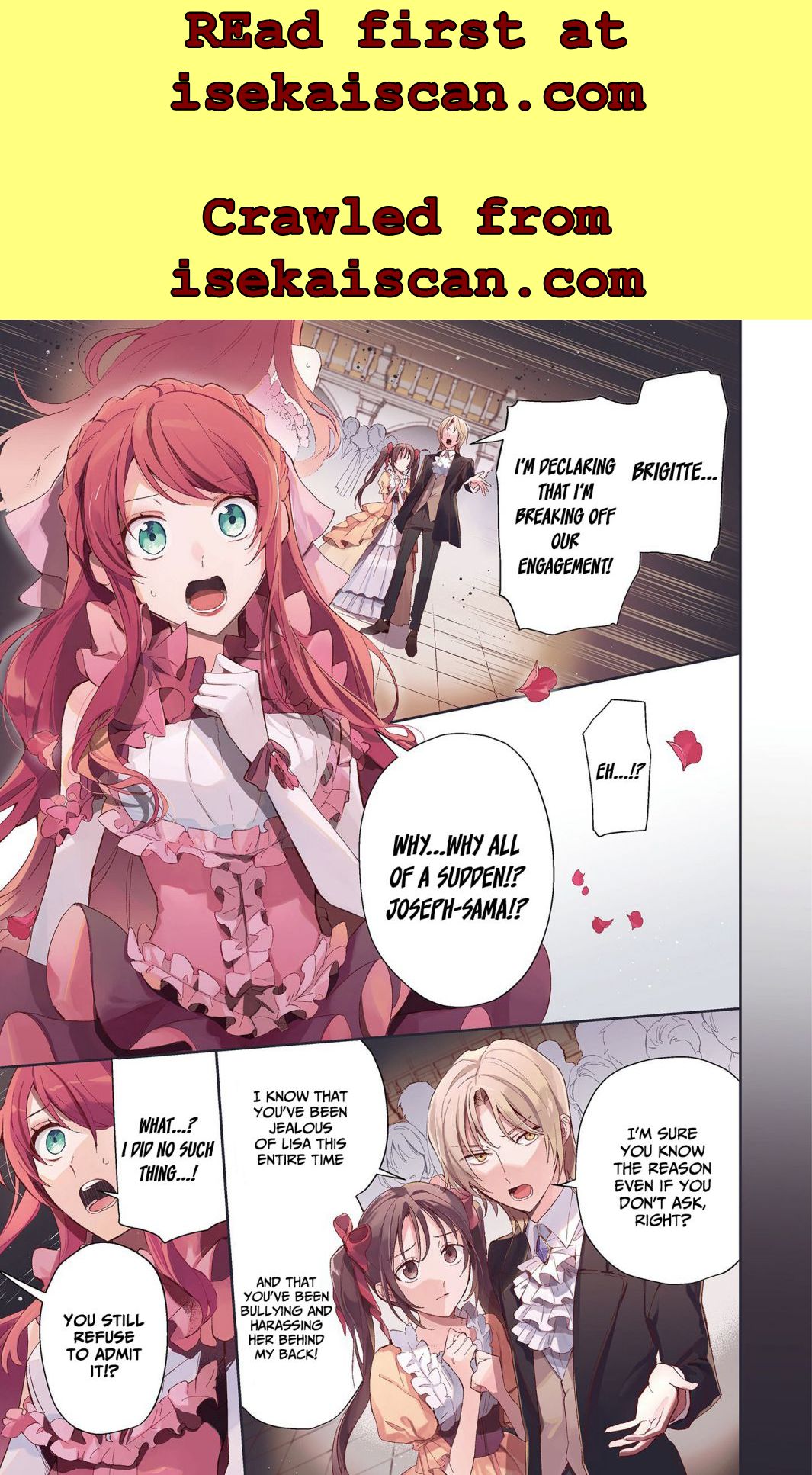 If the villainess and the villain were to meet and fall in love ~It seems the shunned heroine who formed a contract with an unnamed spirit is fighting with the nobleman yet again~ Chapter 1 page 2 - 