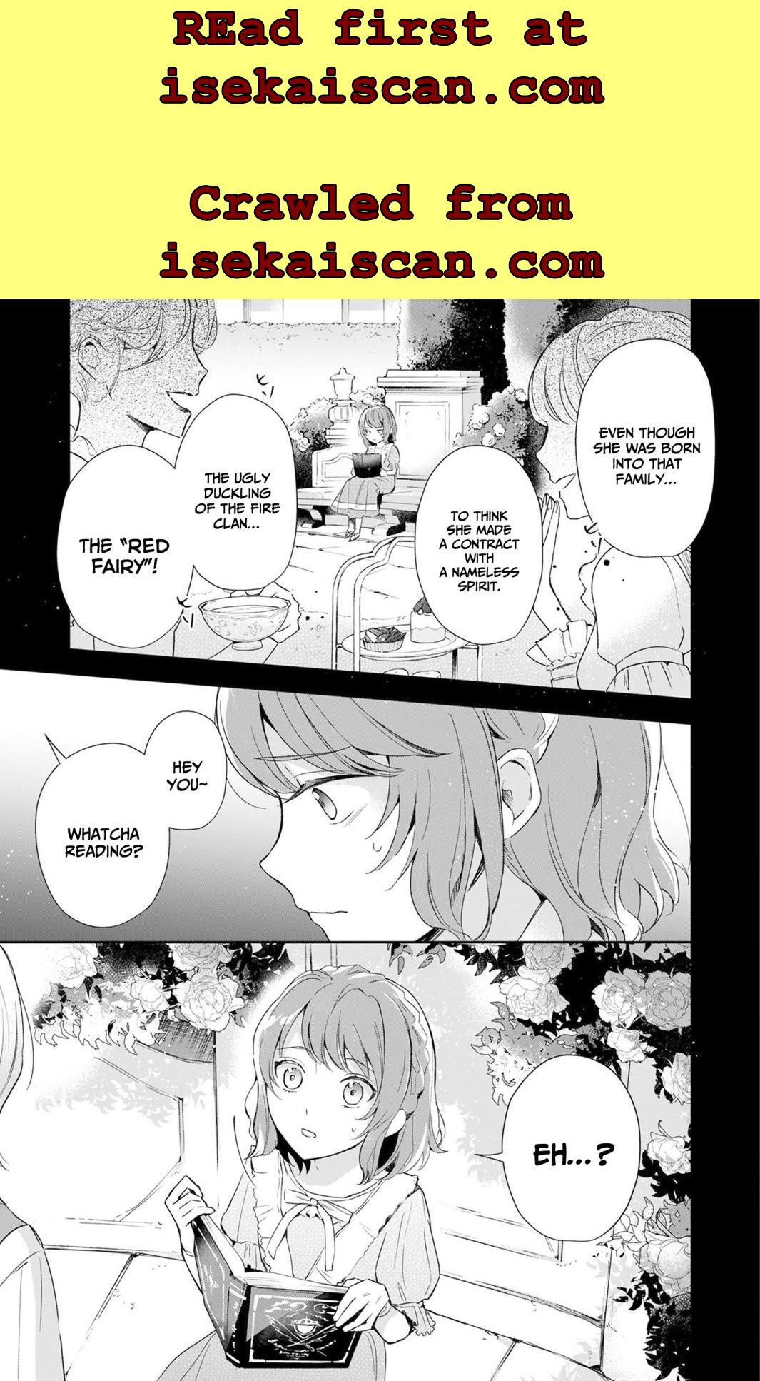If the villainess and the villain were to meet and fall in love ~It seems the shunned heroine who formed a contract with an unnamed spirit is fighting with the nobleman yet again~ Chapter 1 page 12 - 