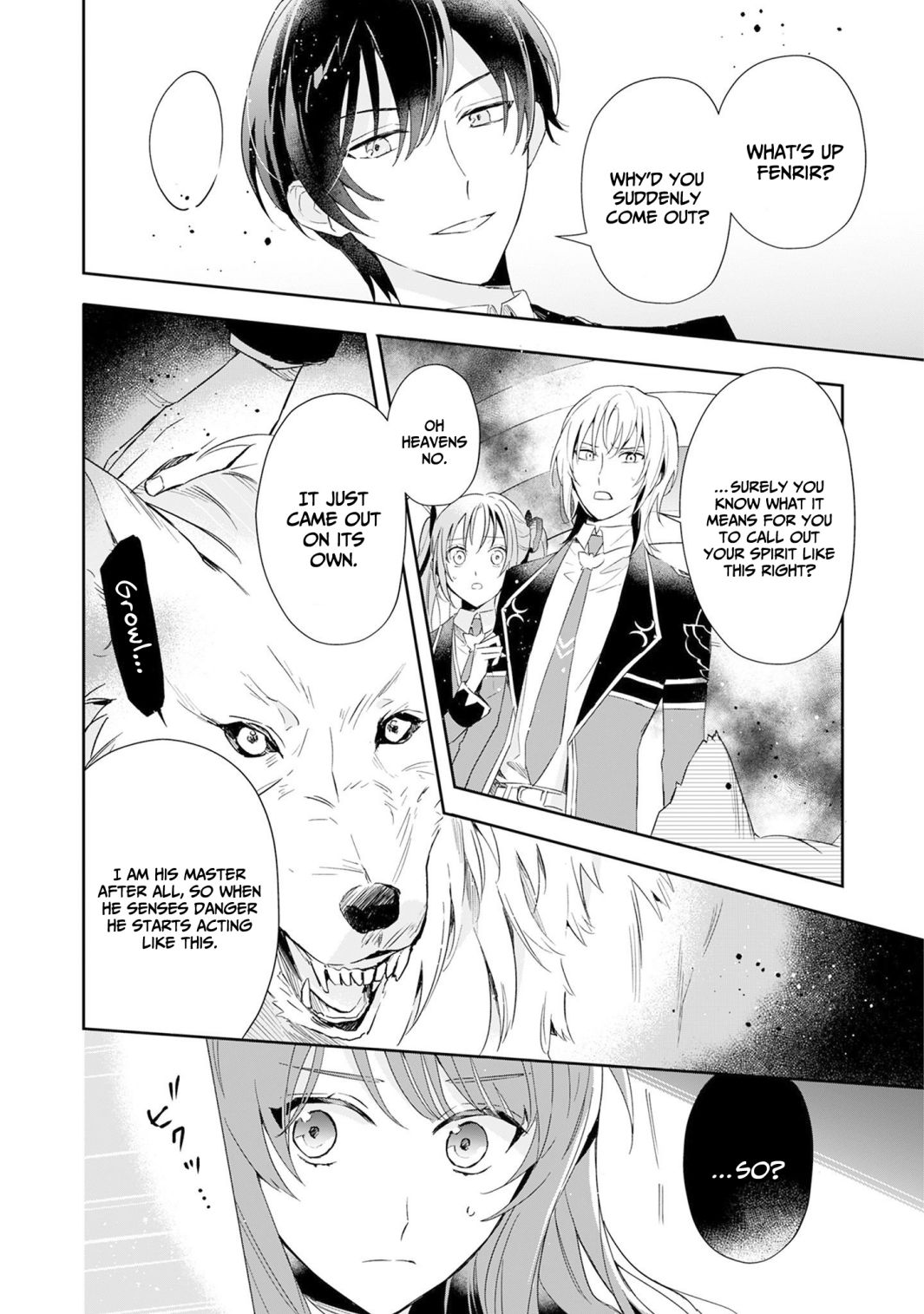 If the villainess and the villain were to meet and fall in love ~It seems the shunned heroine who formed a contract with an unnamed spirit is fighting with the nobleman yet again~ Chapter 1 page 27 - 