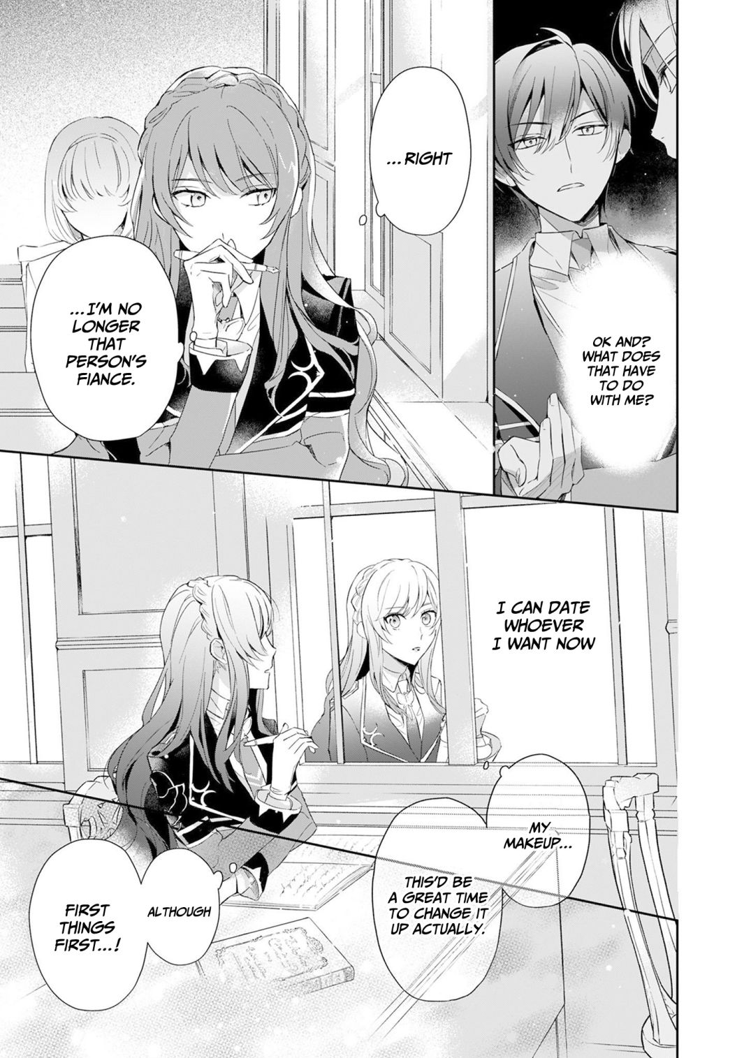 If the villainess and the villain were to meet and fall in love ~It seems the shunned heroine who formed a contract with an unnamed spirit is fighting with the nobleman yet again~ Chapter 1 page 34 - 