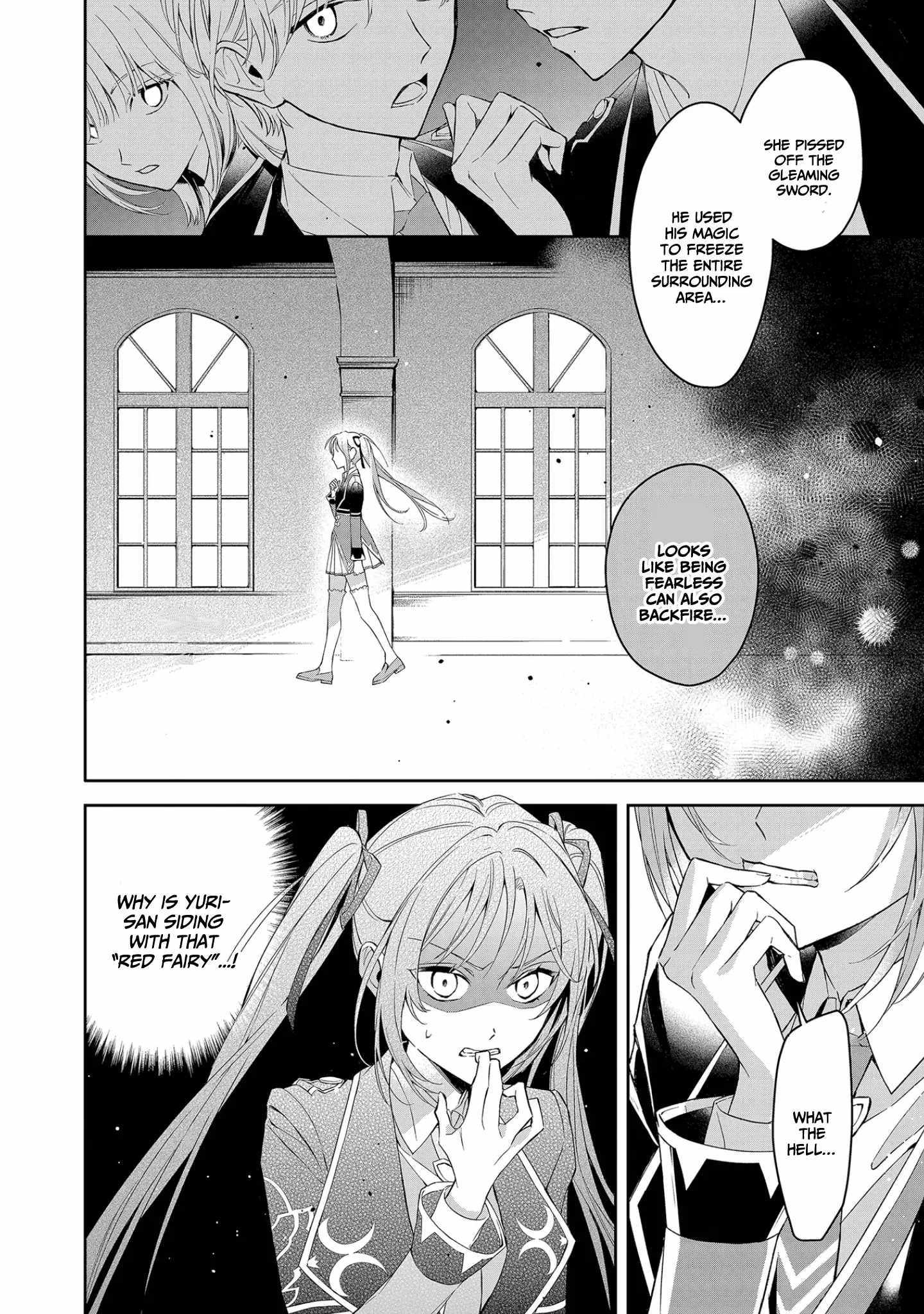 If the villainess and the villain were to meet and fall in love ~It seems the shunned heroine who formed a contract with an unnamed spirit is fighting with the nobleman yet again~ Chapter 10 page 16 - 