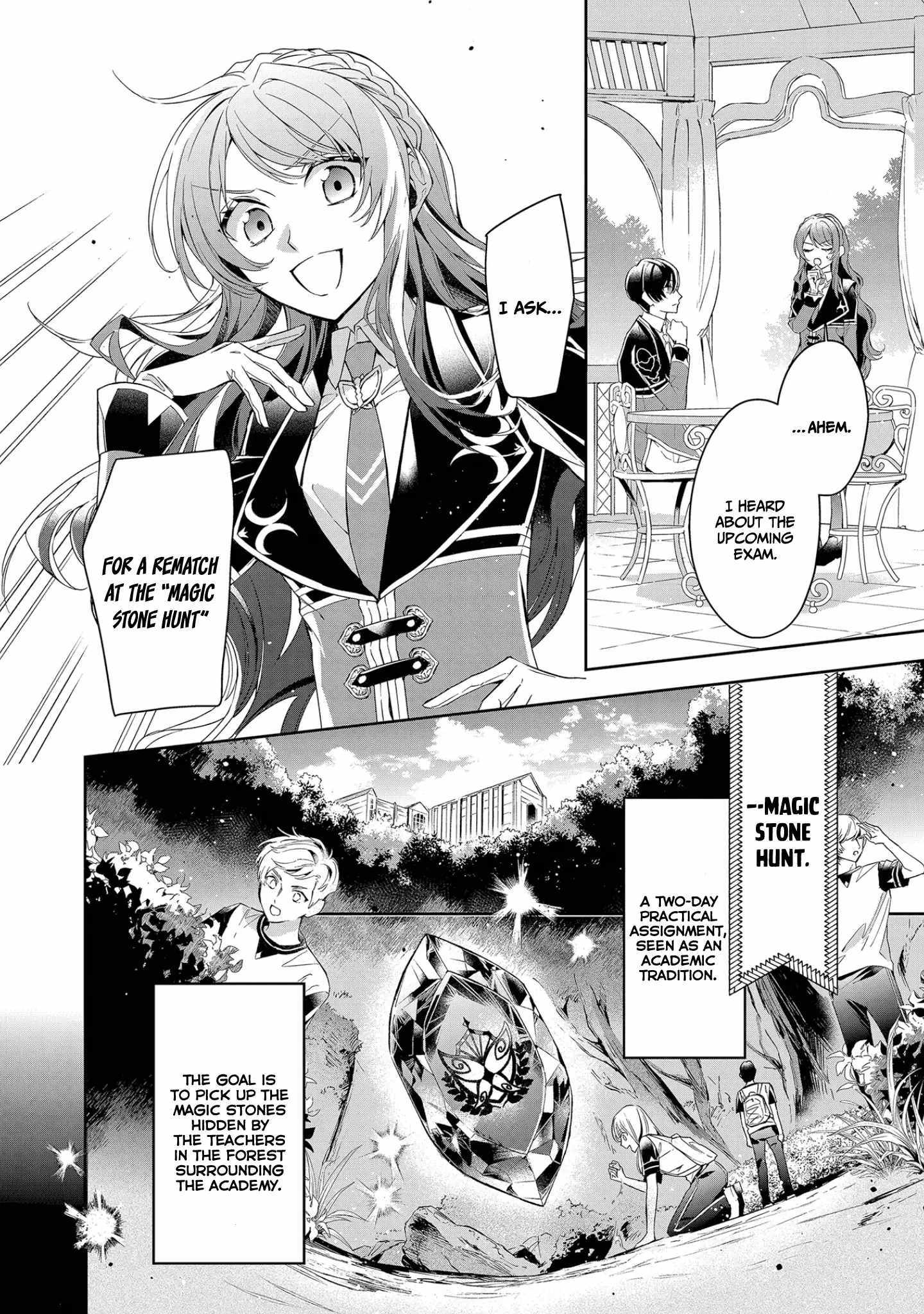 If the villainess and the villain were to meet and fall in love ~It seems the shunned heroine who formed a contract with an unnamed spirit is fighting with the nobleman yet again~ Chapter 10 page 22 - 