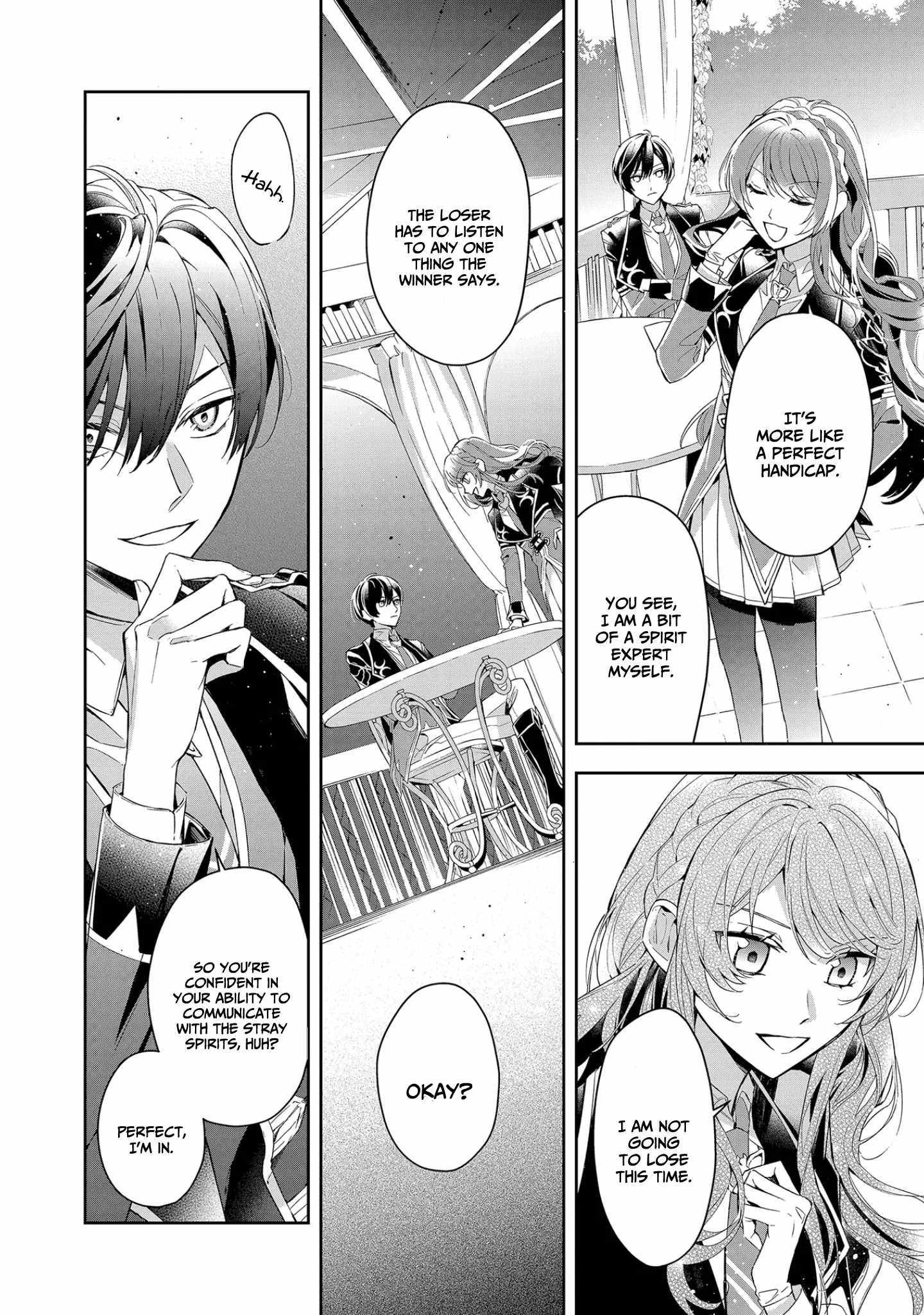If the villainess and the villain were to meet and fall in love ~It seems the shunned heroine who formed a contract with an unnamed spirit is fighting with the nobleman yet again~ Chapter 10 page 24 - 