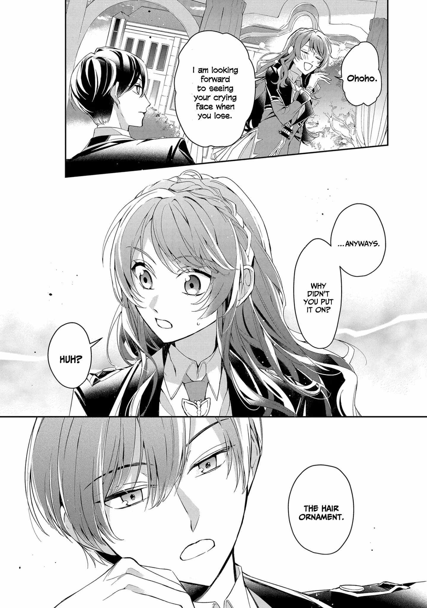 If the villainess and the villain were to meet and fall in love ~It seems the shunned heroine who formed a contract with an unnamed spirit is fighting with the nobleman yet again~ Chapter 10 page 25 - 