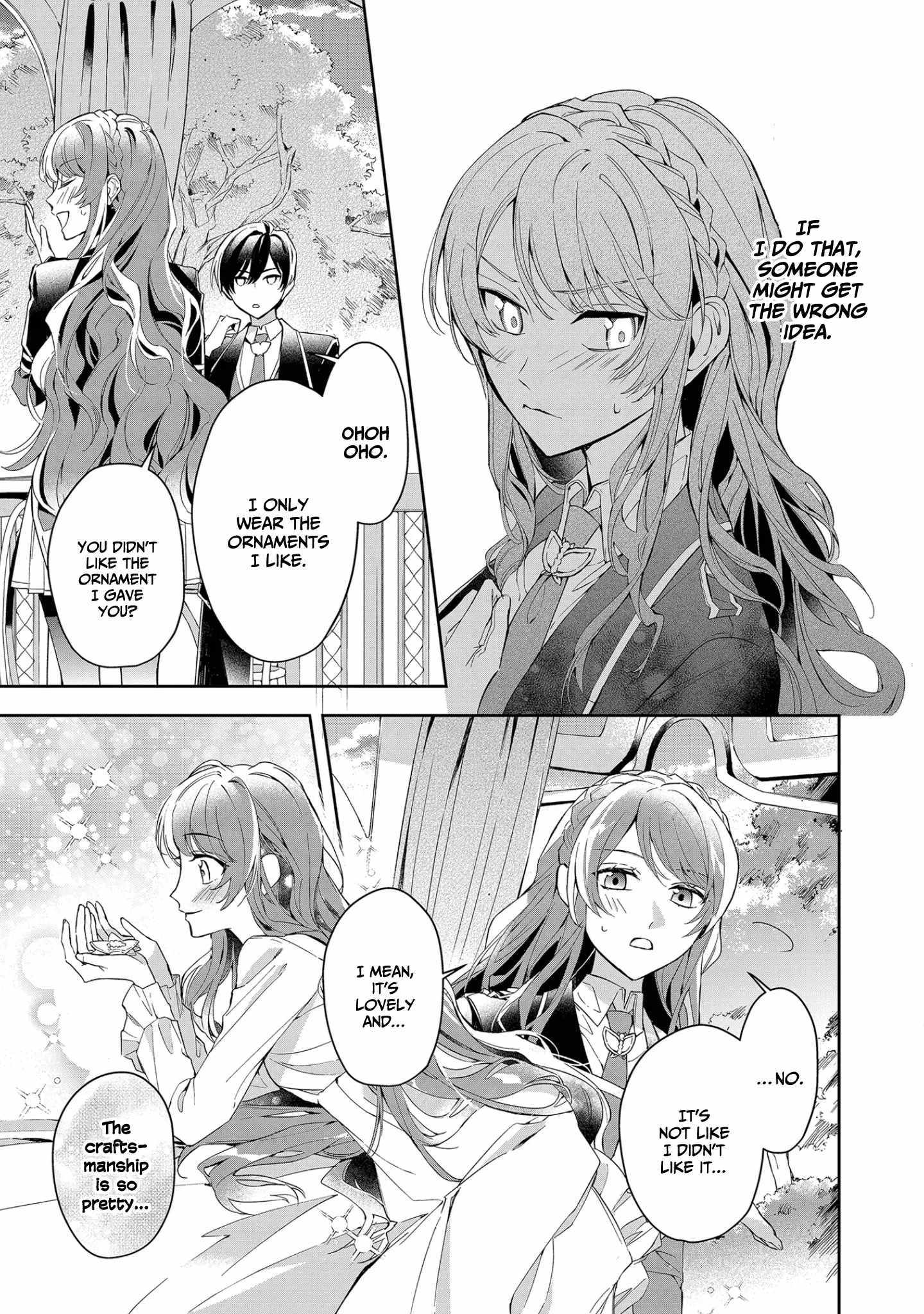 If the villainess and the villain were to meet and fall in love ~It seems the shunned heroine who formed a contract with an unnamed spirit is fighting with the nobleman yet again~ Chapter 10 page 27 - 