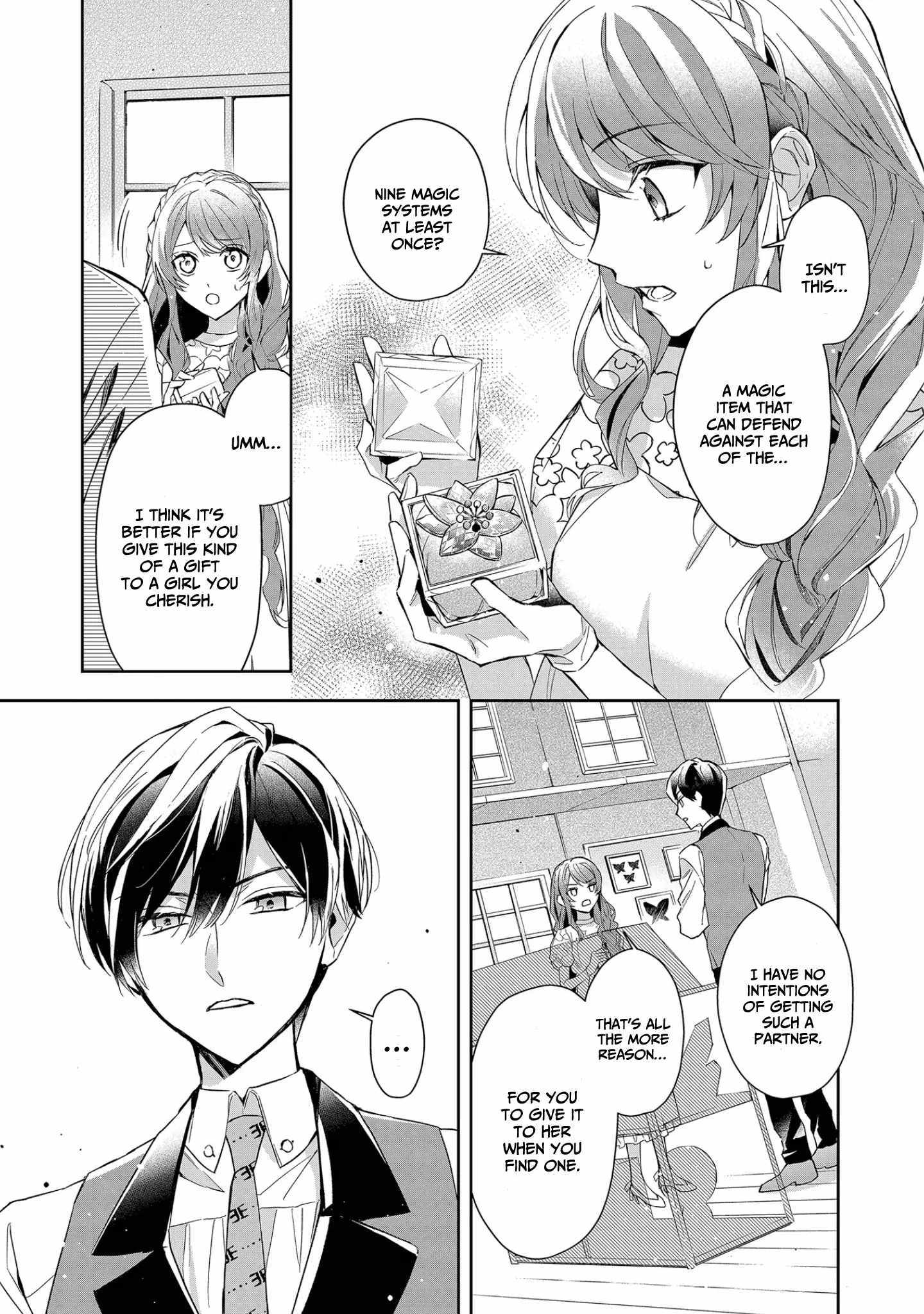 If the villainess and the villain were to meet and fall in love ~It seems the shunned heroine who formed a contract with an unnamed spirit is fighting with the nobleman yet again~ Chapter 10 page 7 - 