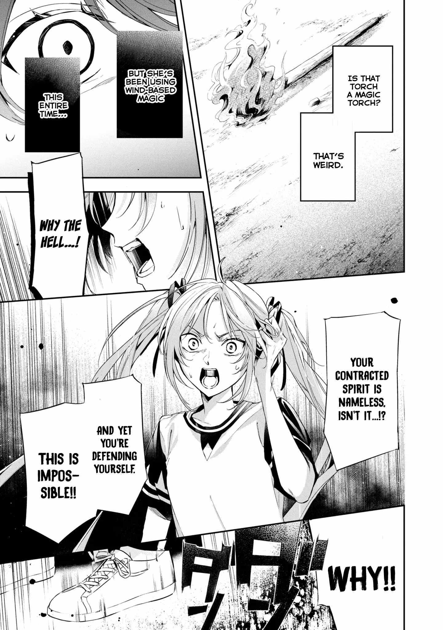 If the villainess and the villain were to meet and fall in love ~It seems the shunned heroine who formed a contract with an unnamed spirit is fighting with the nobleman yet again~ Chapter 12 page 30 - 