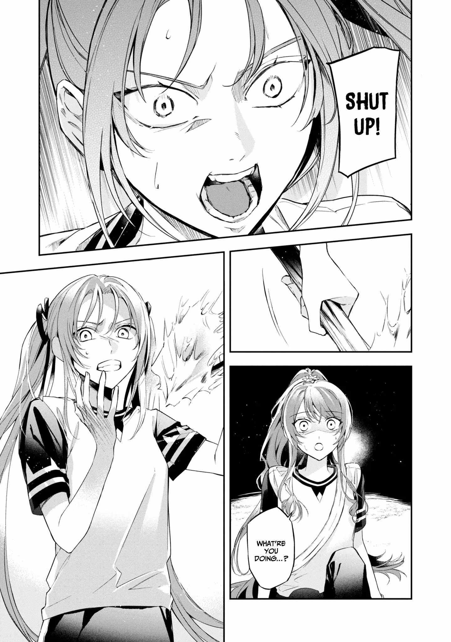 If the villainess and the villain were to meet and fall in love ~It seems the shunned heroine who formed a contract with an unnamed spirit is fighting with the nobleman yet again~ Chapter 12 page 32 - 