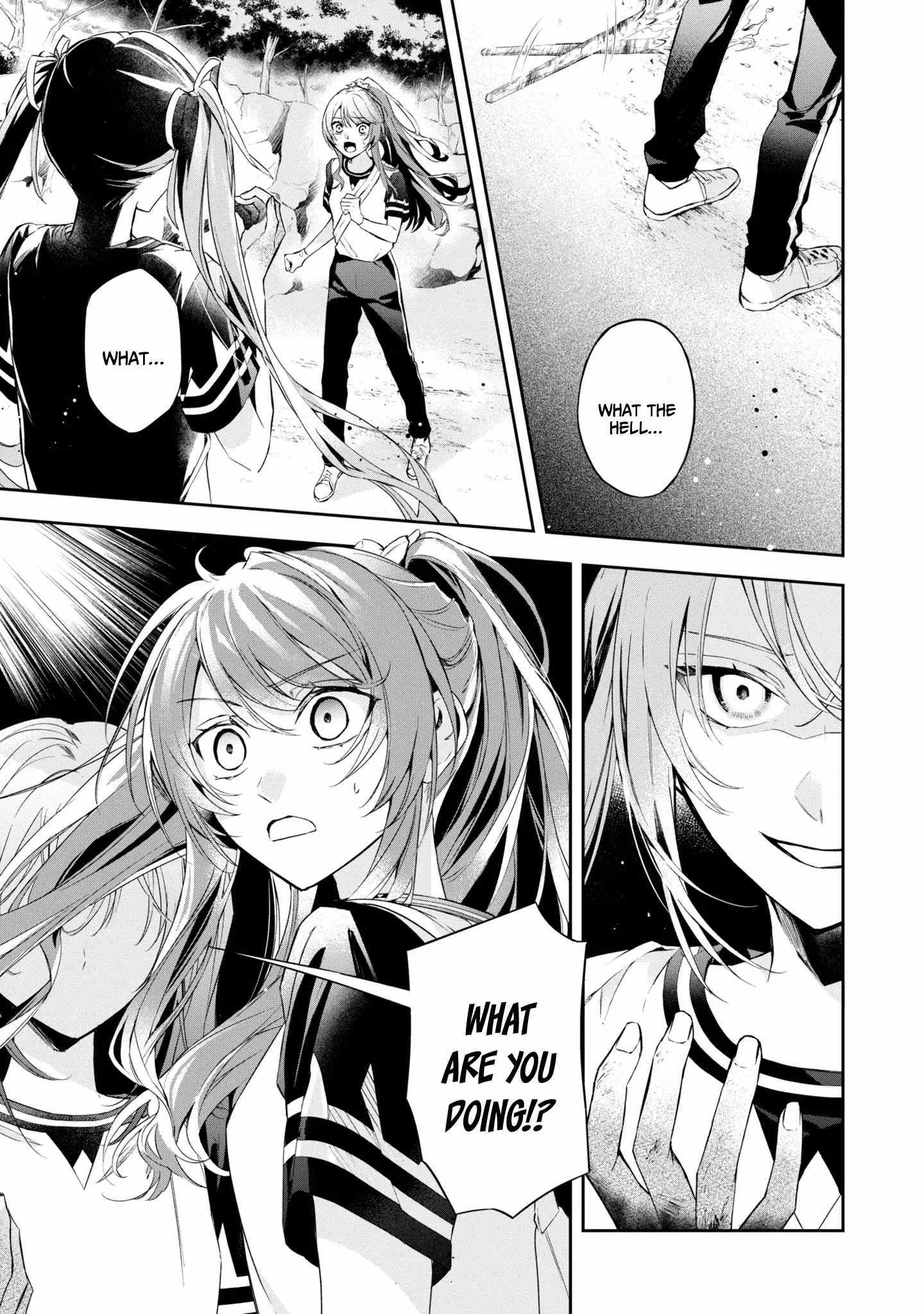 If the villainess and the villain were to meet and fall in love ~It seems the shunned heroine who formed a contract with an unnamed spirit is fighting with the nobleman yet again~ Chapter 12 page 34 - 
