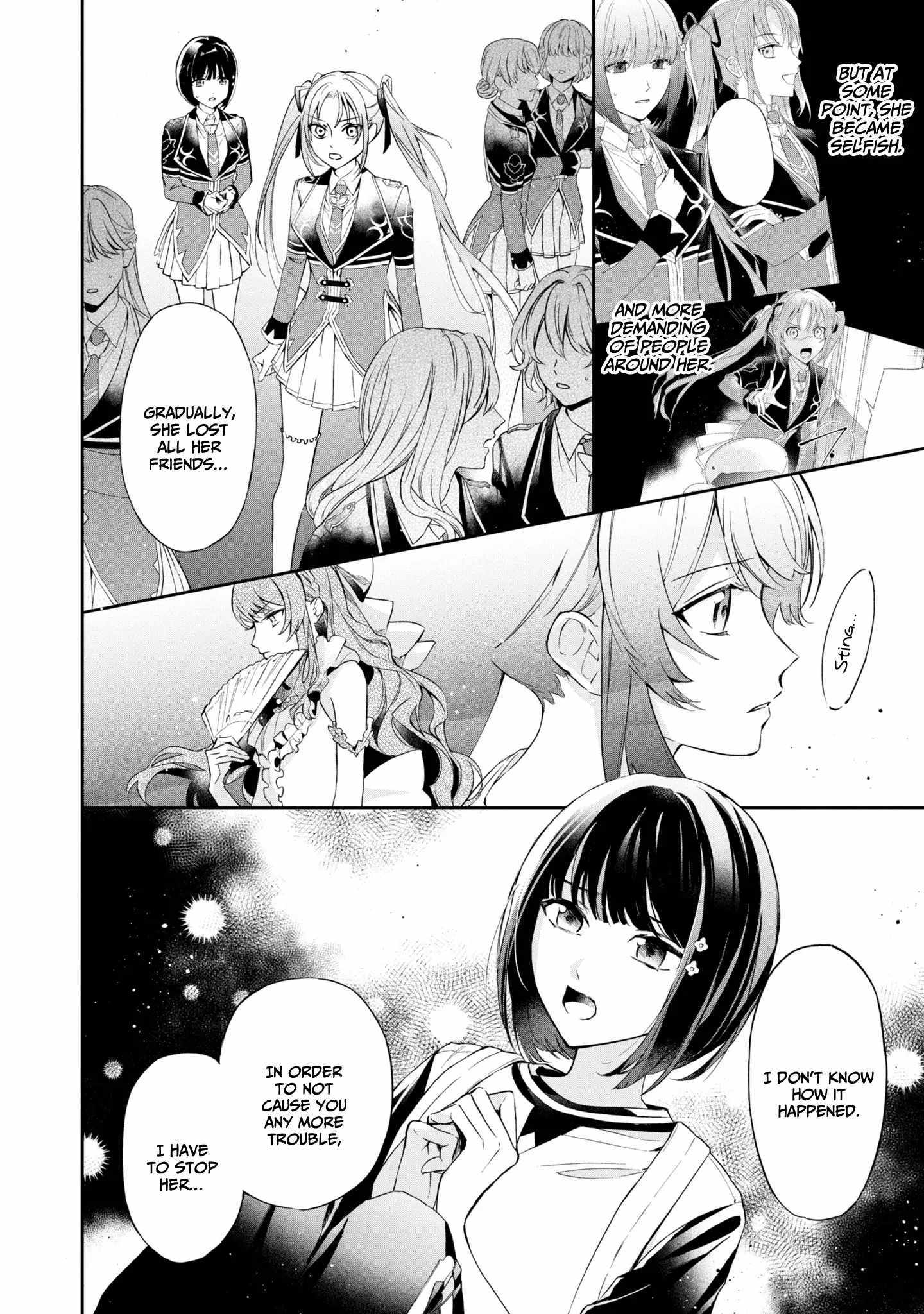 If the villainess and the villain were to meet and fall in love ~It seems the shunned heroine who formed a contract with an unnamed spirit is fighting with the nobleman yet again~ Chapter 12 page 6 - 