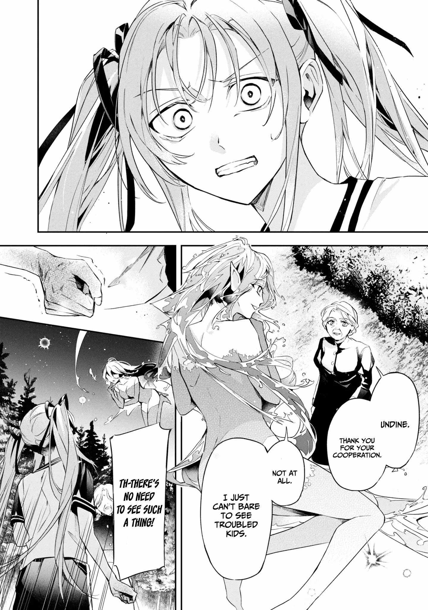 If the villainess and the villain were to meet and fall in love ~It seems the shunned heroine who formed a contract with an unnamed spirit is fighting with the nobleman yet again~ Chapter 13 page 21 - 
