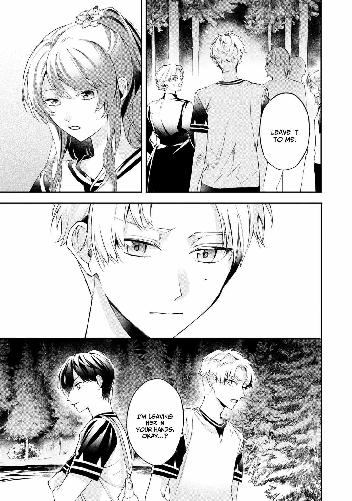 If the villainess and the villain were to meet and fall in love ~It seems the shunned heroine who formed a contract with an unnamed spirit is fighting with the nobleman yet again~ Chapter 13 page 30 - 