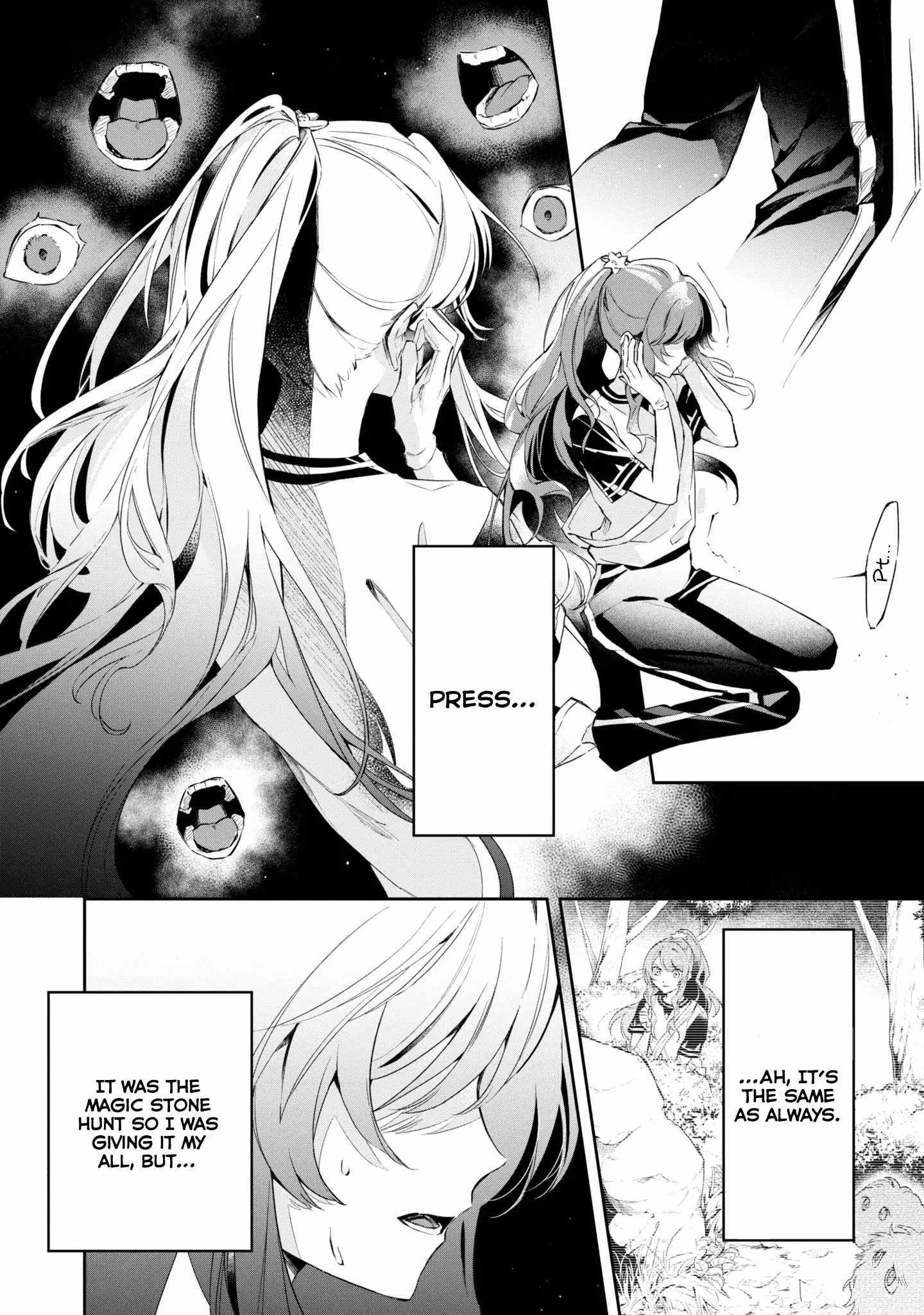 If the villainess and the villain were to meet and fall in love ~It seems the shunned heroine who formed a contract with an unnamed spirit is fighting with the nobleman yet again~ Chapter 13 page 8 - 