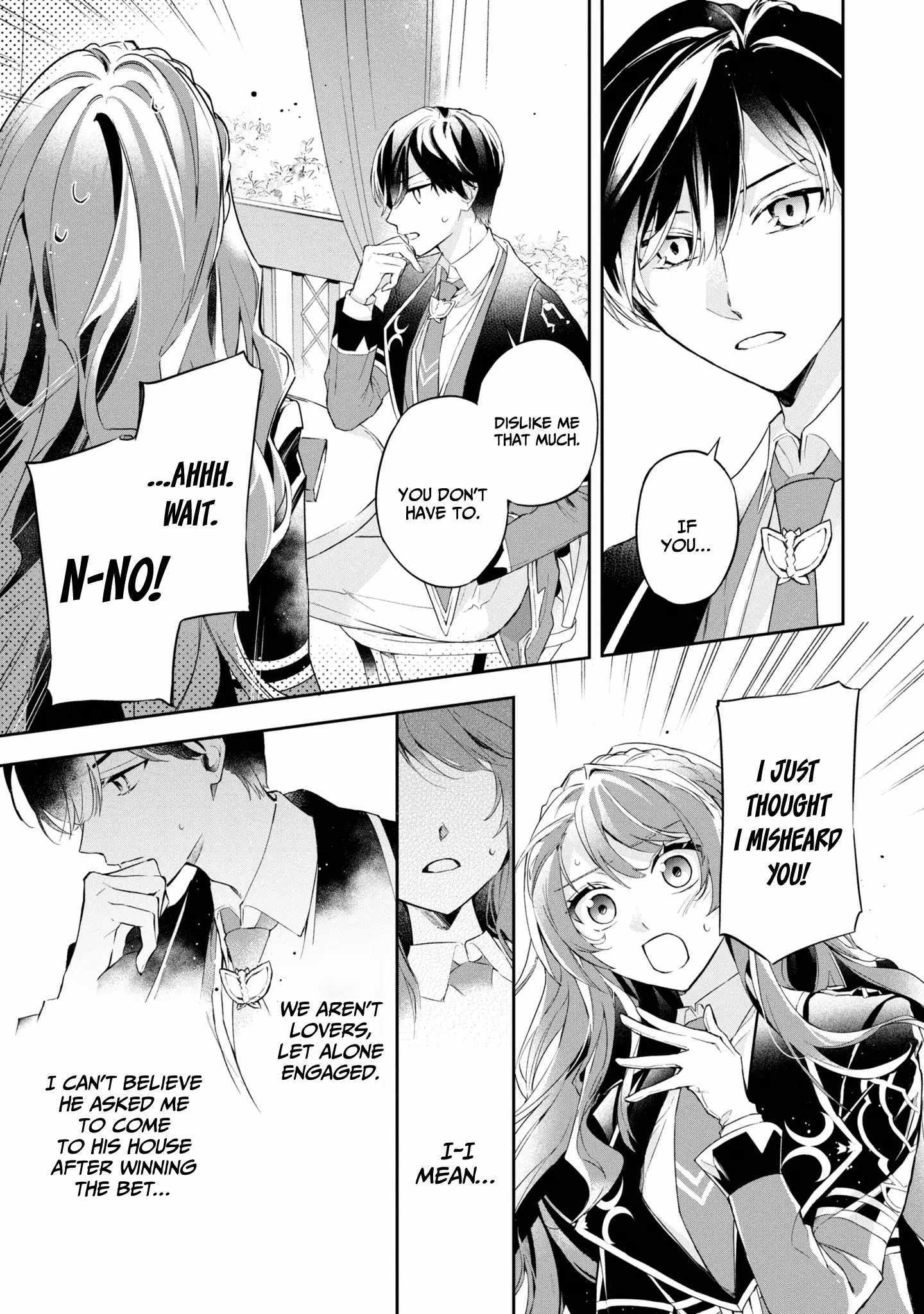 If the villainess and the villain were to meet and fall in love ~It seems the shunned heroine who formed a contract with an unnamed spirit is fighting with the nobleman yet again~ Chapter 14 page 25 - 