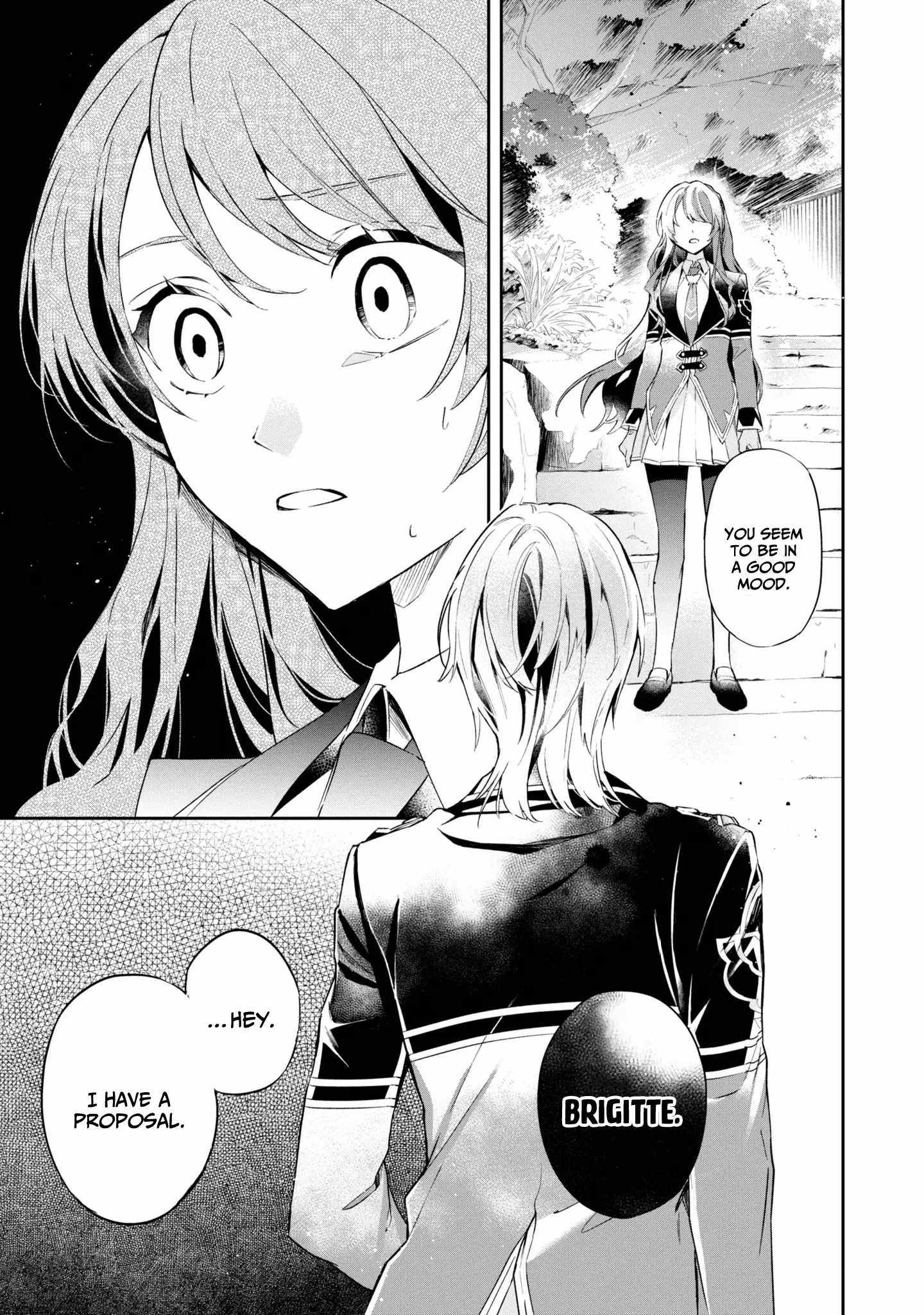 If the villainess and the villain were to meet and fall in love ~It seems the shunned heroine who formed a contract with an unnamed spirit is fighting with the nobleman yet again~ Chapter 14 page 33 - 