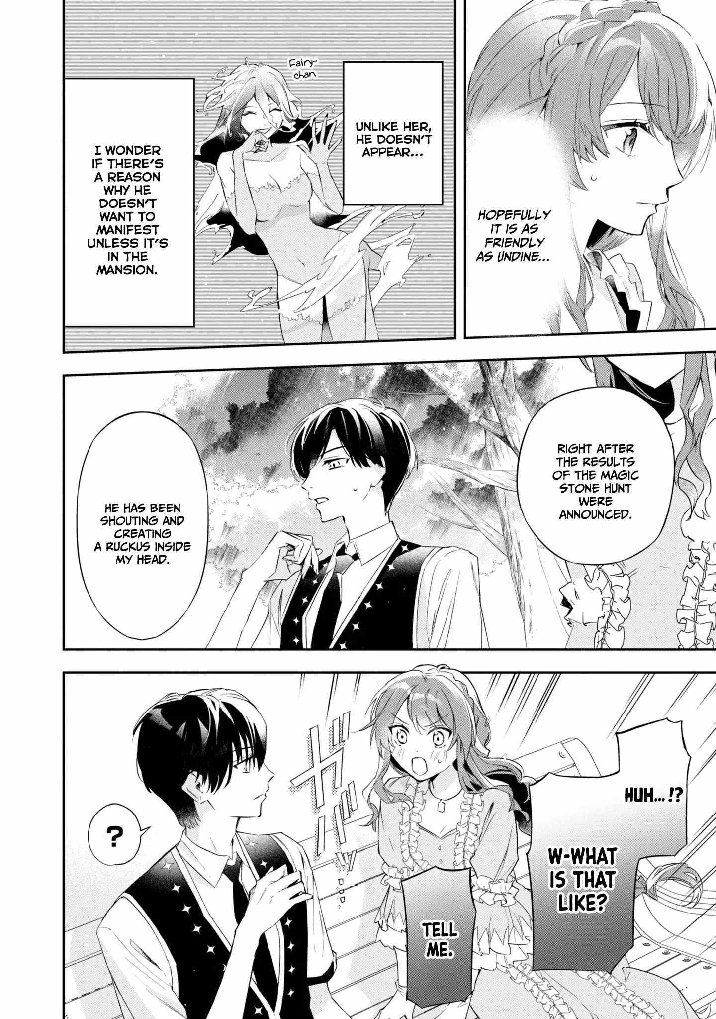 If the villainess and the villain were to meet and fall in love ~It seems the shunned heroine who formed a contract with an unnamed spirit is fighting with the nobleman yet again~ Chapter 15 page 14 - 