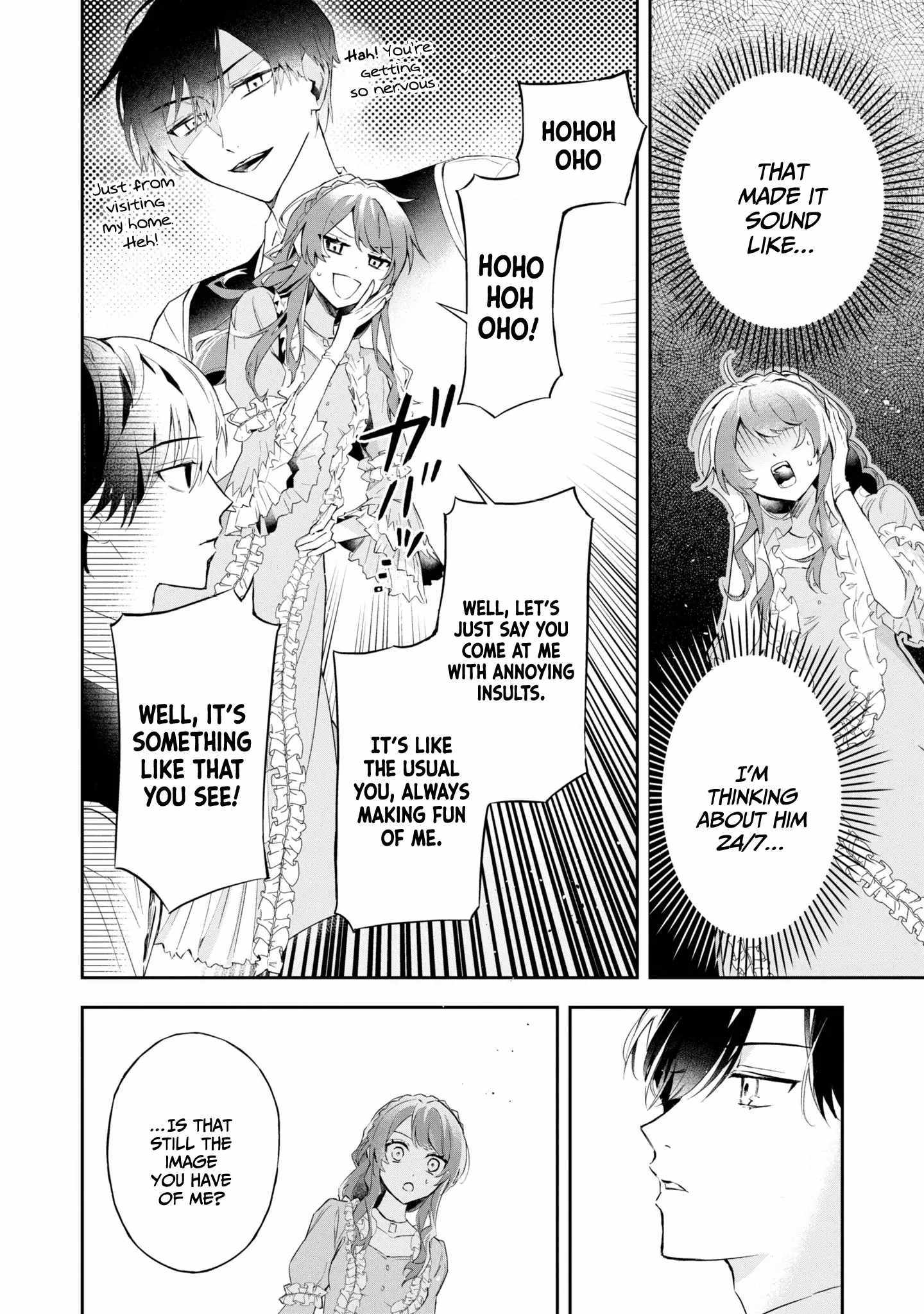 If the villainess and the villain were to meet and fall in love ~It seems the shunned heroine who formed a contract with an unnamed spirit is fighting with the nobleman yet again~ Chapter 15 page 18 - 