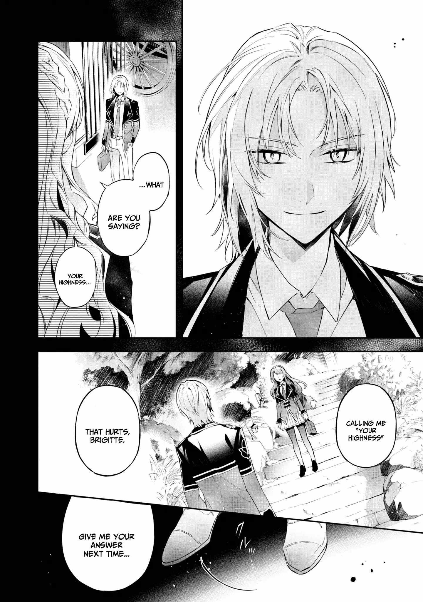 If the villainess and the villain were to meet and fall in love ~It seems the shunned heroine who formed a contract with an unnamed spirit is fighting with the nobleman yet again~ Chapter 15 page 24 - 