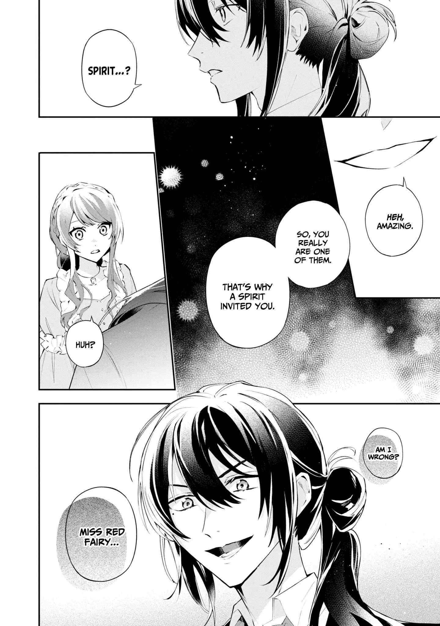 If the villainess and the villain were to meet and fall in love ~It seems the shunned heroine who formed a contract with an unnamed spirit is fighting with the nobleman yet again~ Chapter 16 page 12 - 