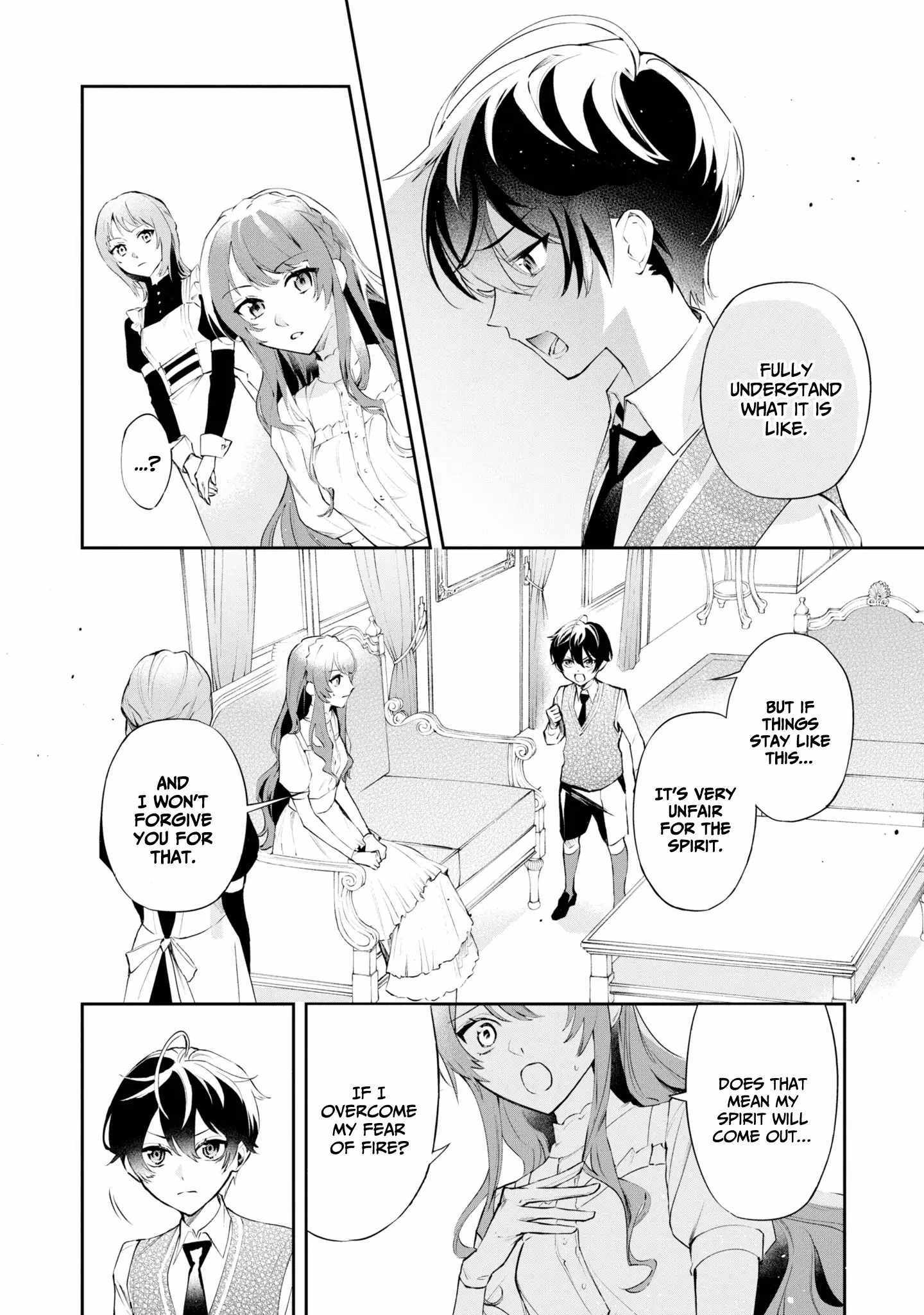 If the villainess and the villain were to meet and fall in love ~It seems the shunned heroine who formed a contract with an unnamed spirit is fighting with the nobleman yet again~ Chapter 17 page 16 - 
